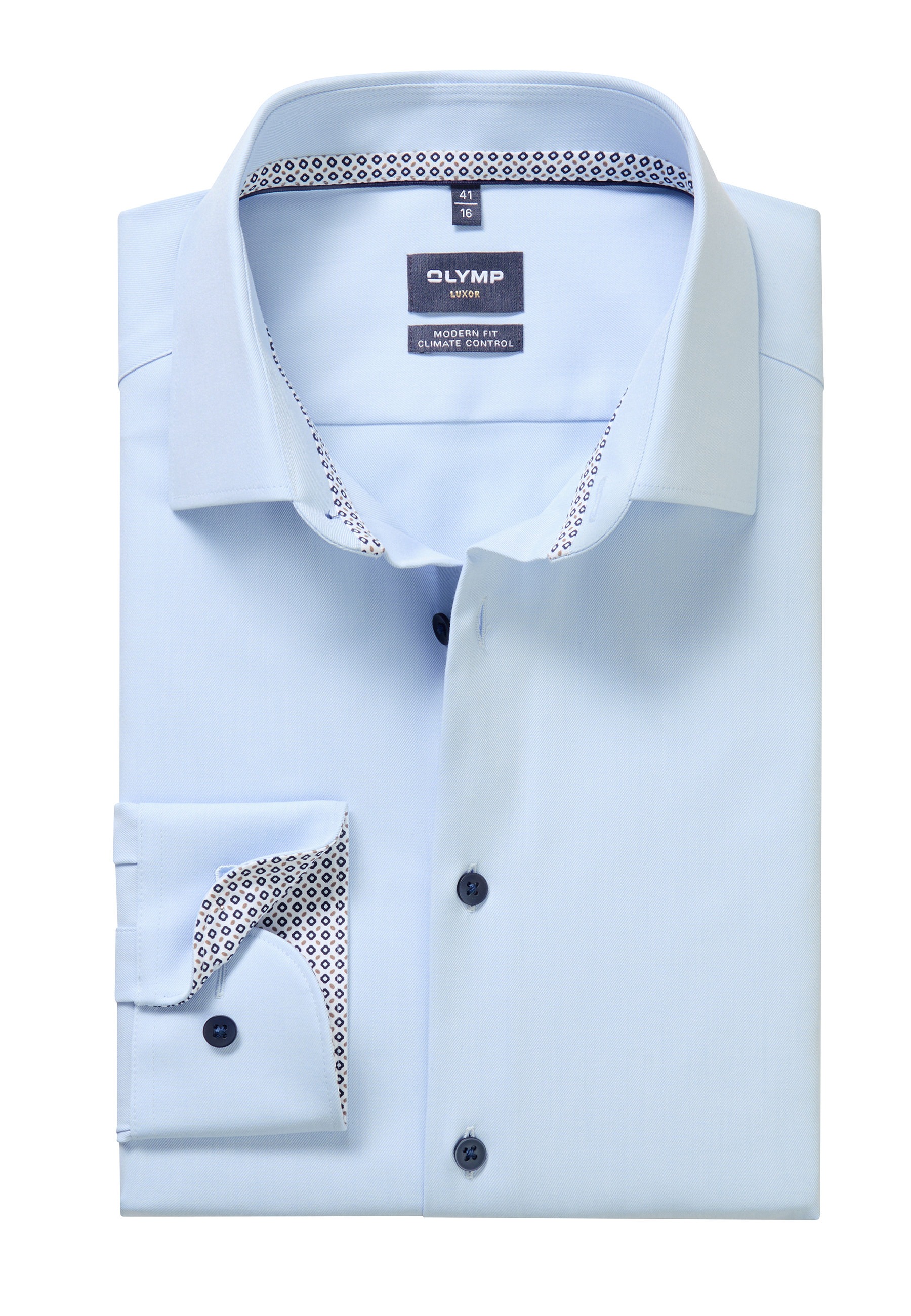 OLYMP Luxor 24/Seven Men's Shirt Blue 46 6