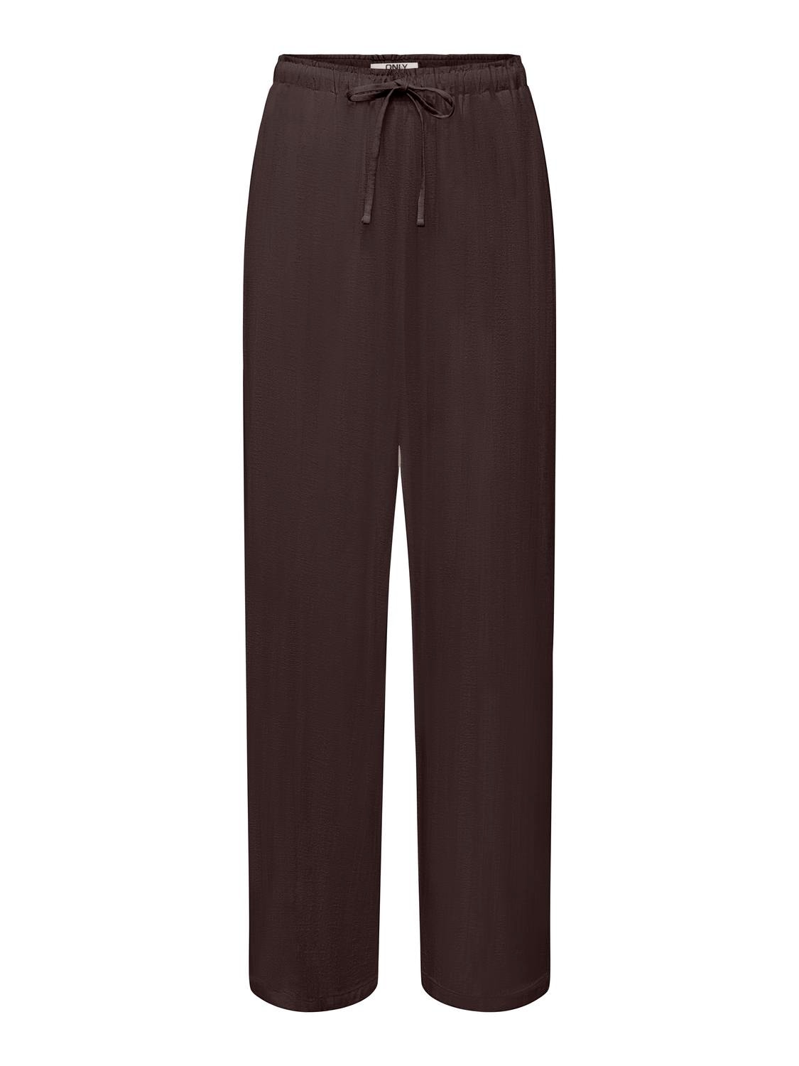 Only Schlupfhose "Onlsiesta Mw Pull-Up Linen Bl Pnt Noos" Viskosemischung