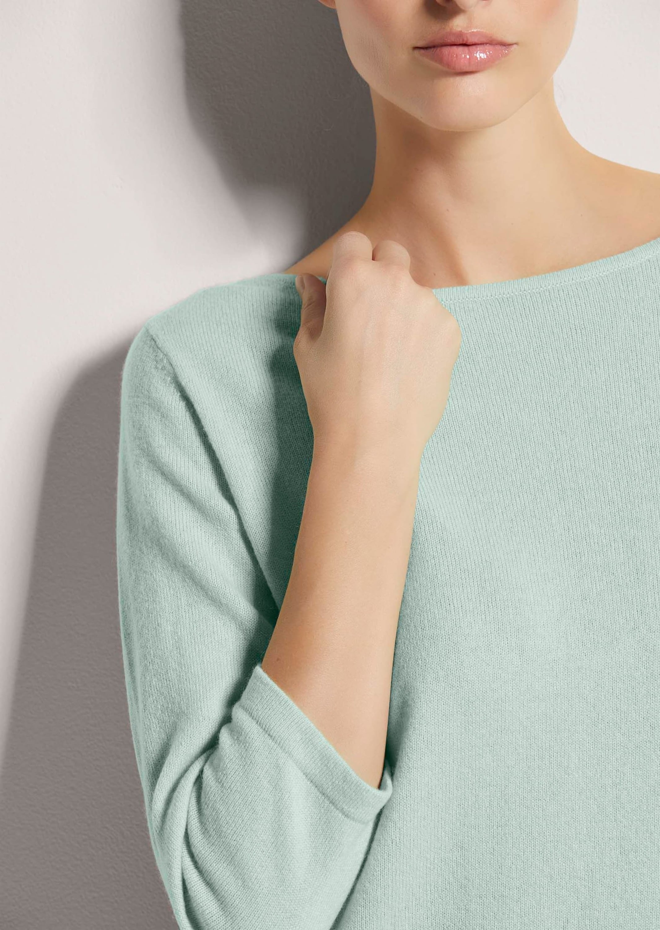 MADELEINE Longpullover »Pullover Kaschmirpullover mit U-Boot-Ausschnitt«