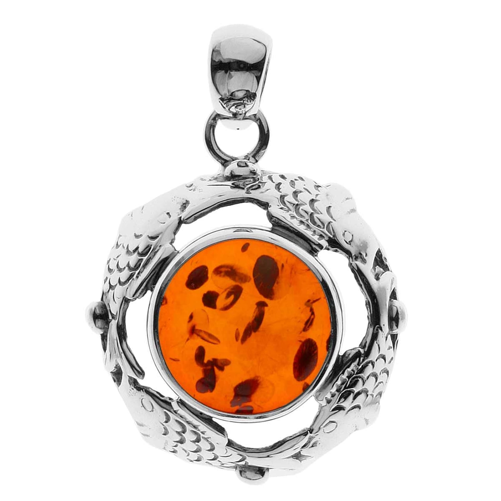 "Kettenanhänger OSTSEE-SCHMUCK ""Ostsee-Schmuck Anhänger Fischland 28x20 mm"", weiß, Schmuckanhänger, Damen, 28 x 20mm, Silber 925 (Sterlingsilber)