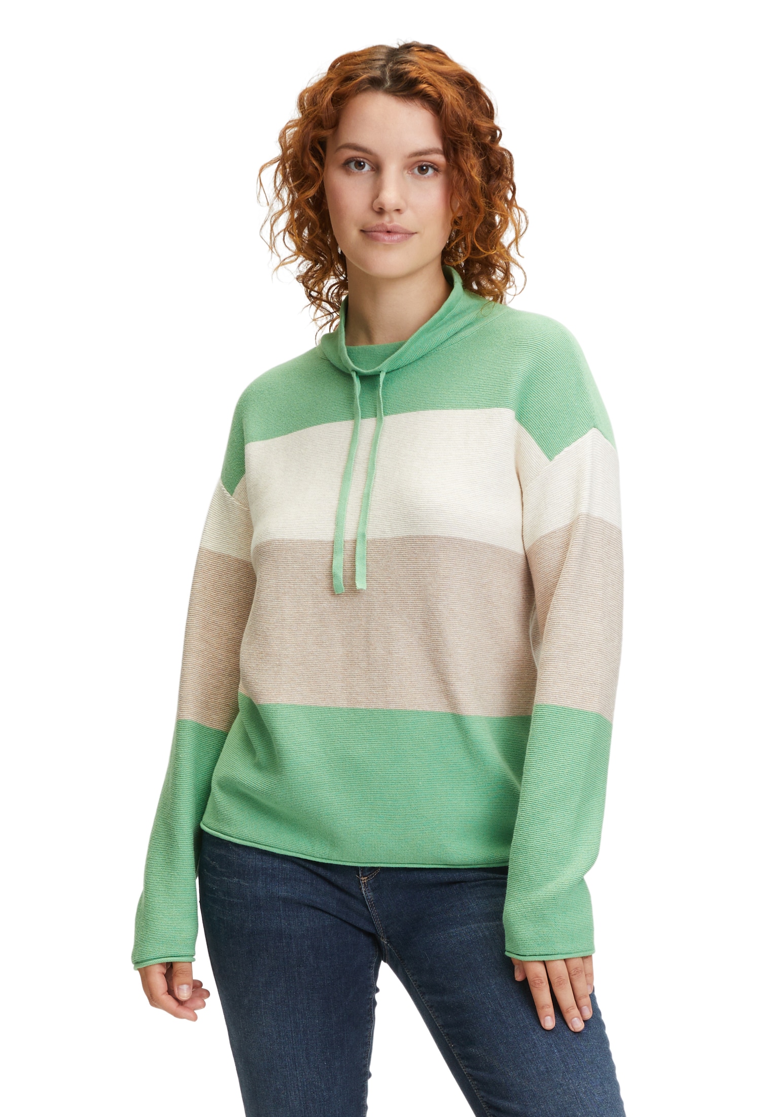 Strickpullover »Betty & Co Strickpullover mit Color Blocking«, Color Blocking