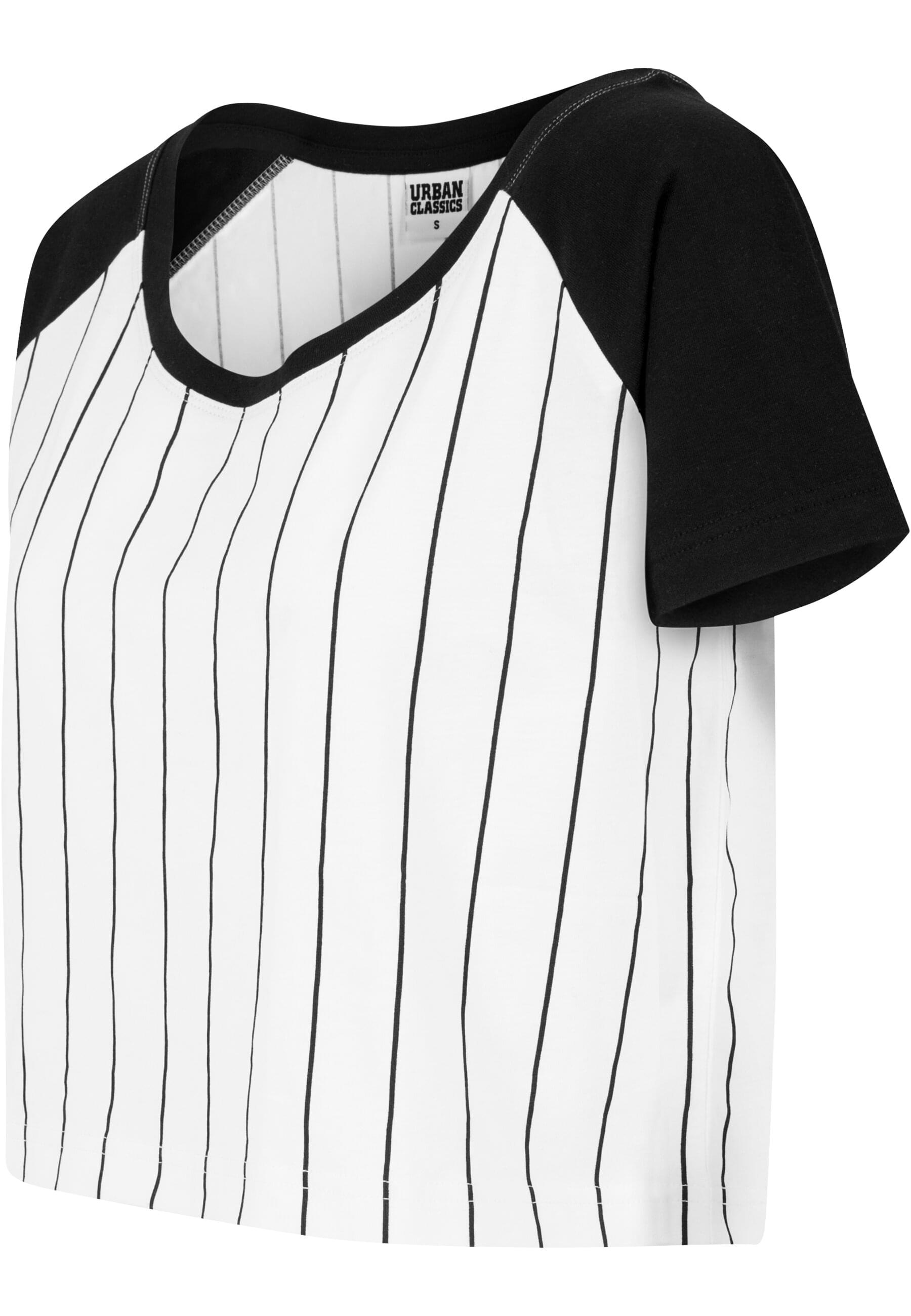 URBAN CLASSICS T-Shirt »Urban Classics Damen Ladies Cropped Baseball Tee«, (1 tlg.)