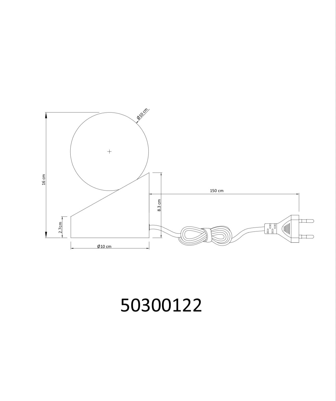 NOWA Tischleuchte »ALISA« G9 1 Stk. Warmweiß mit Glaskugel, Fassung G9, 275 lm, 3000 K, Touch-Funktion, Höhe 16 cm