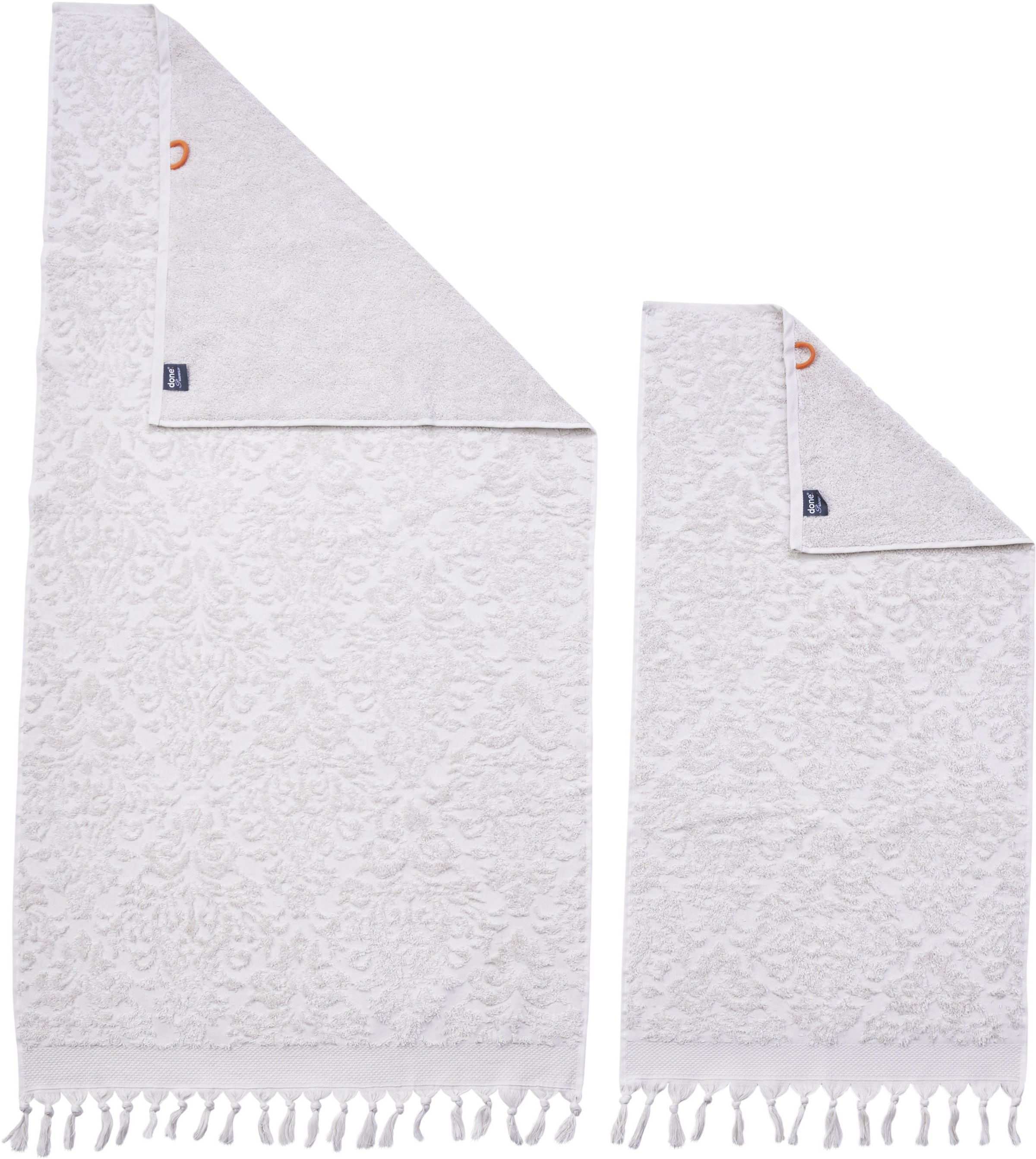 done. Handtuch Set "Provence Ornaments" Uni-Farben, Ornamente, mit Fransen günstig online kaufen