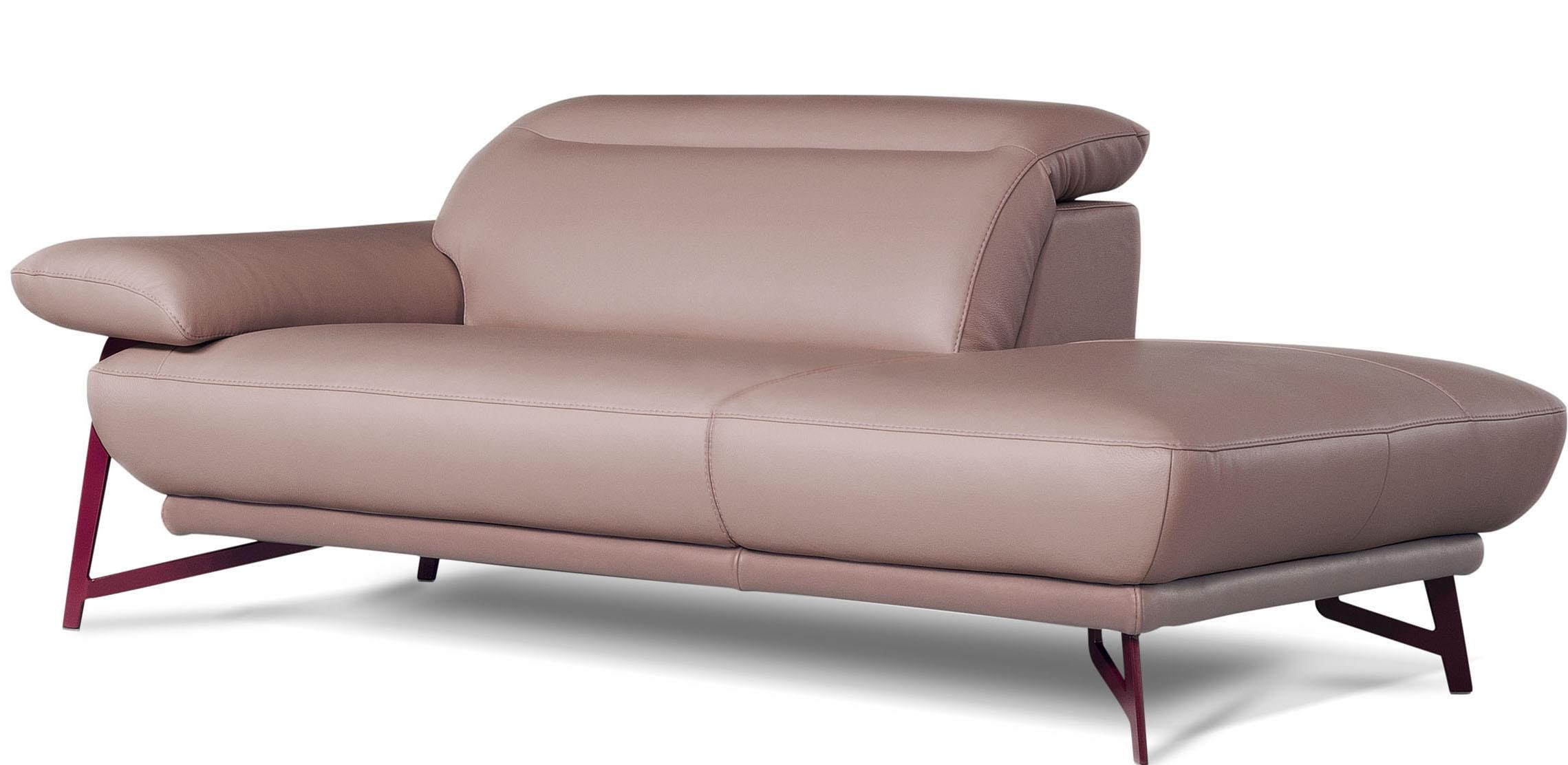 Ottomane »Anais, Designsofa mit hohem Sitzkomfort, Designfuß«, Solitärmöbel als...