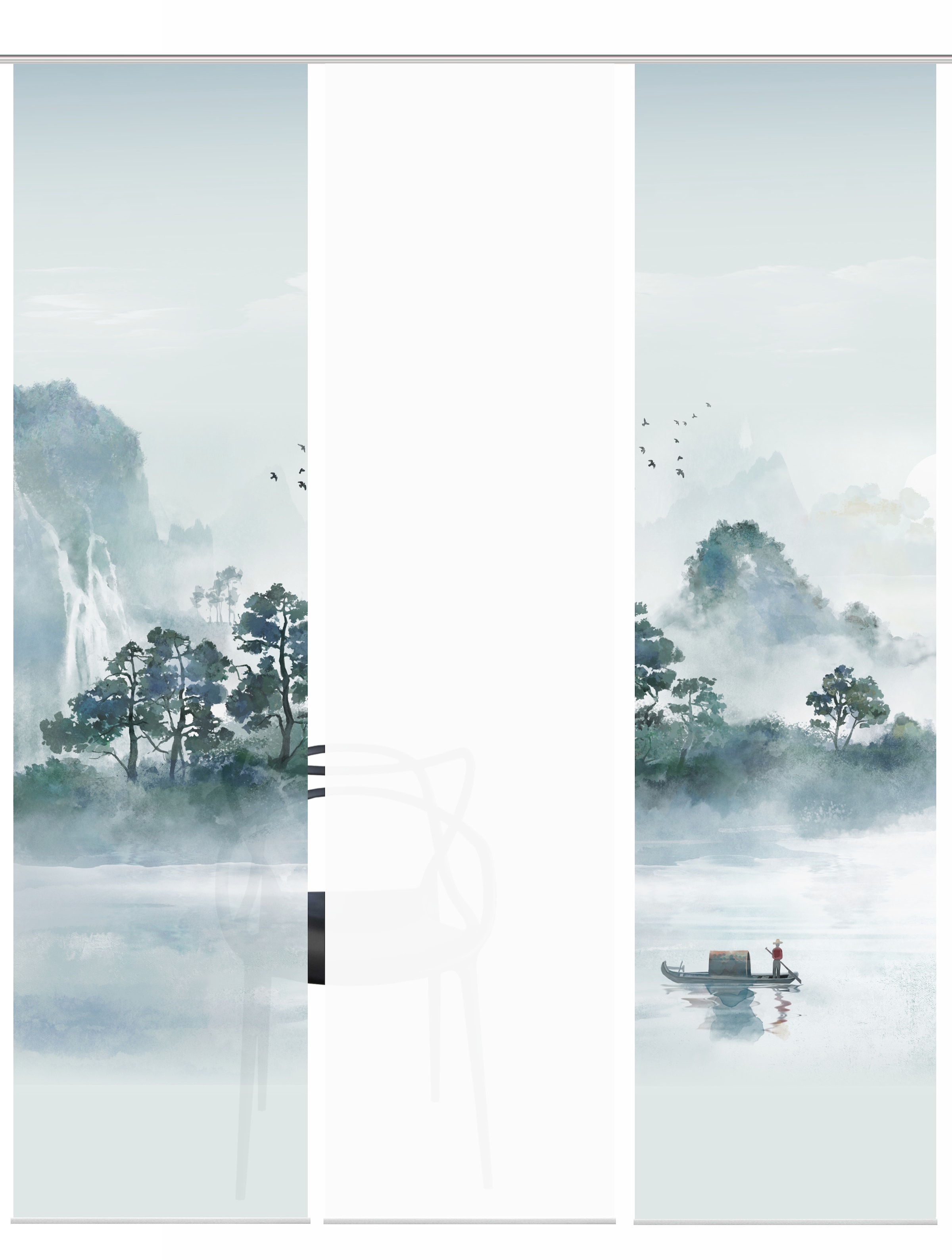 HOME WOHNIDEEN Schiebegardine "VITNAM" Paneelwagen 3 Stk. tlg. Schiebewand günstig online kaufen