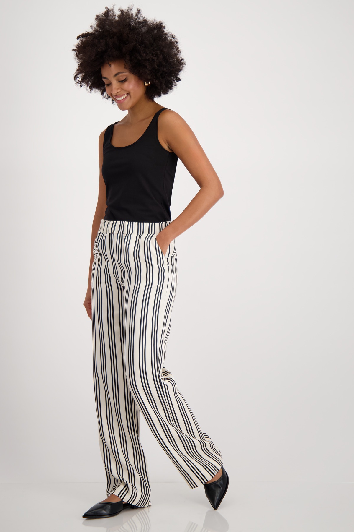 Monari Anzughose  mit Streifen