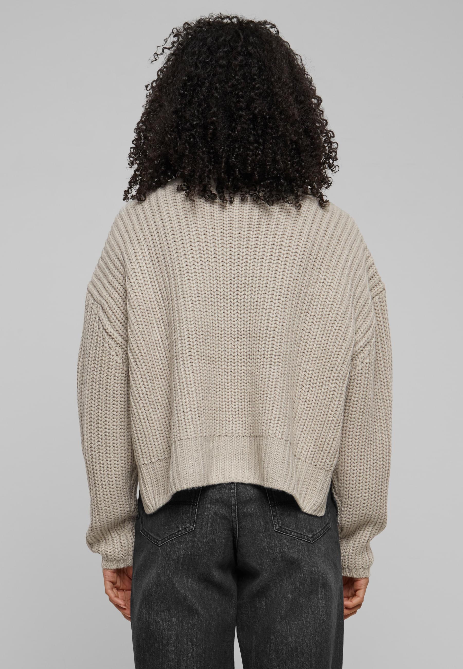 URBAN CLASSICS Rundhalspullover »Urban Classics Damen Ladies Wide Oversize Sweater«, (1 tlg.)