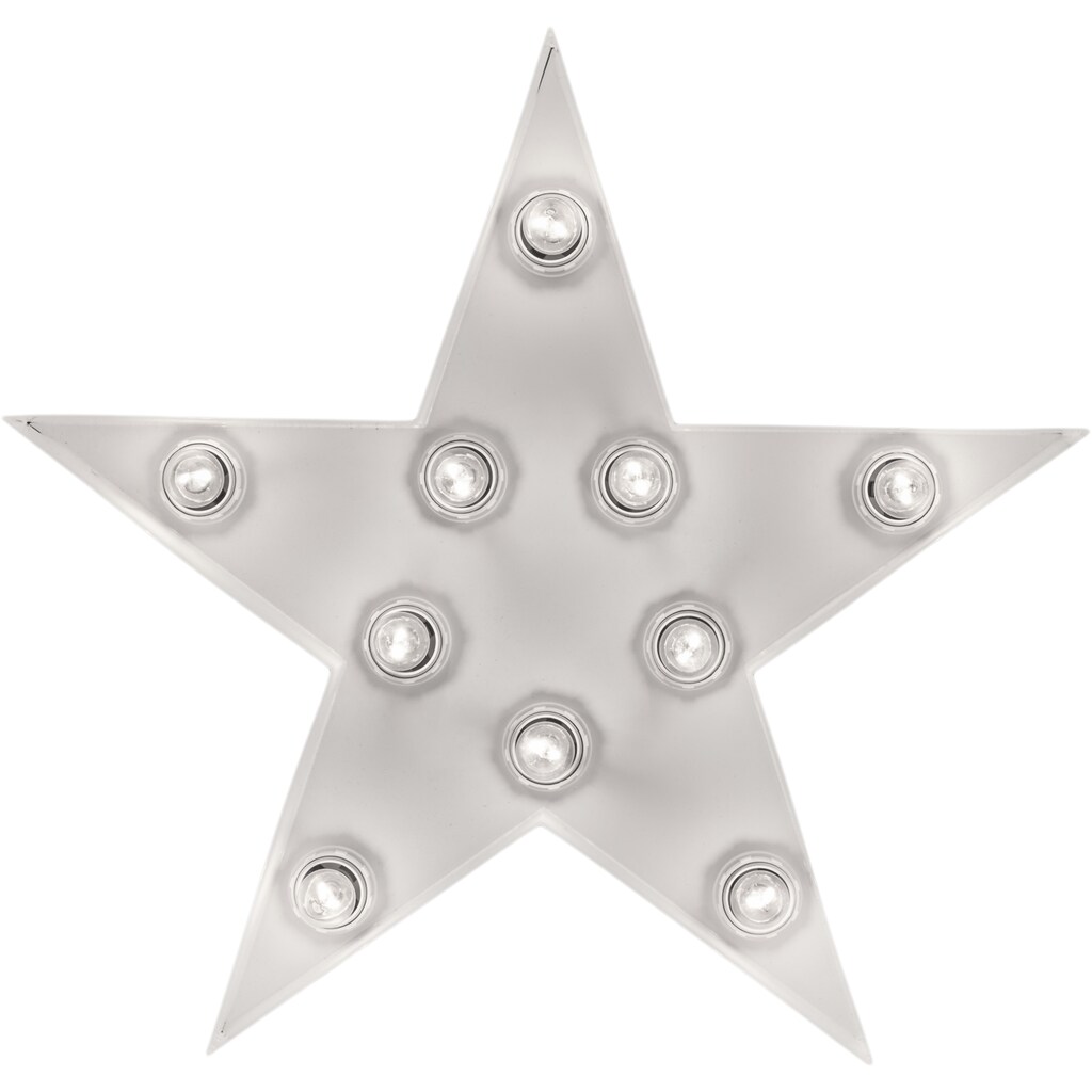 MARQUEE LIGHTS LED Dekolicht »Star«, 10 flammig-flammig