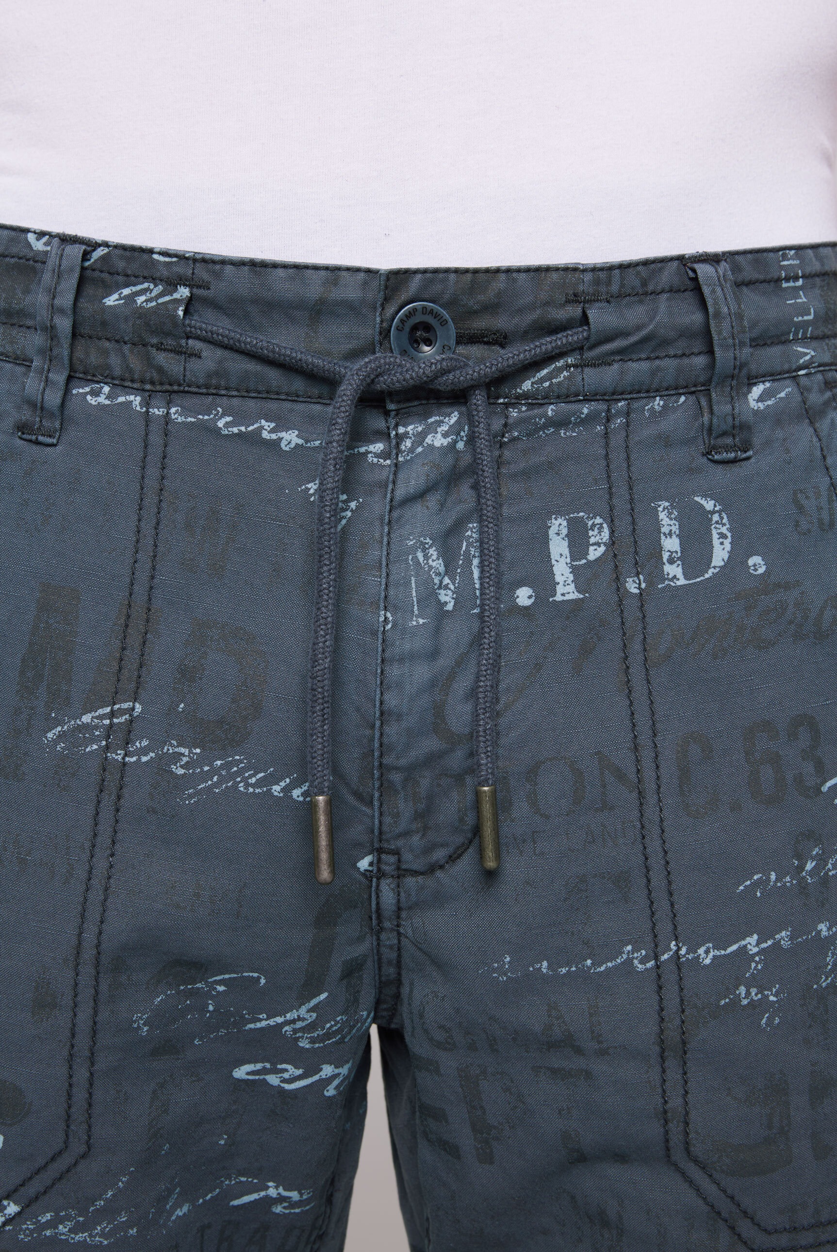 CAMP DAVID Shorts, mit Turn-Up-Saum