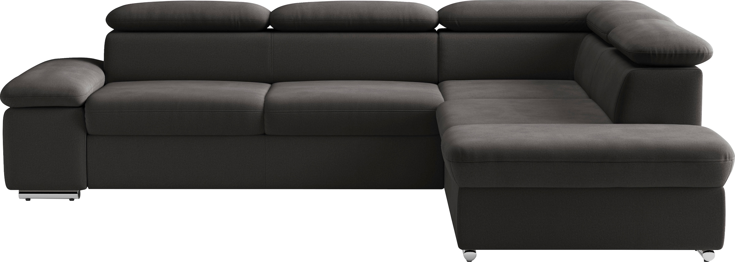 sit&more Ecksofa "Valantine L-Form, B: 272 cm, Armteilverstellung, Kopfteilverstellung" optional Schlaffunktion, Komfortsofa, modern