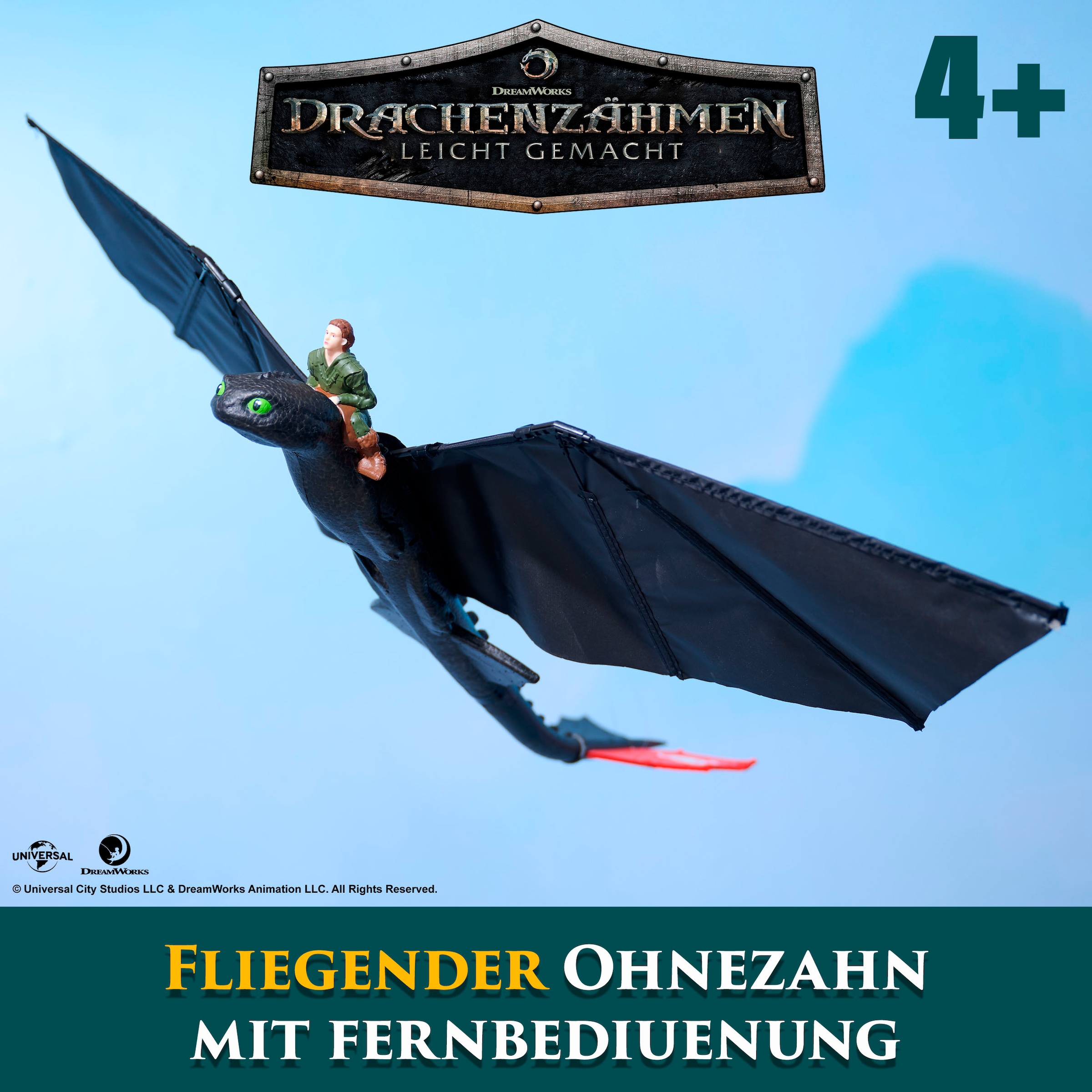 Spin Master RC-Figur »Dragons Movie - Fliegender Drache Ohnezahn«, mit Fernbedienung