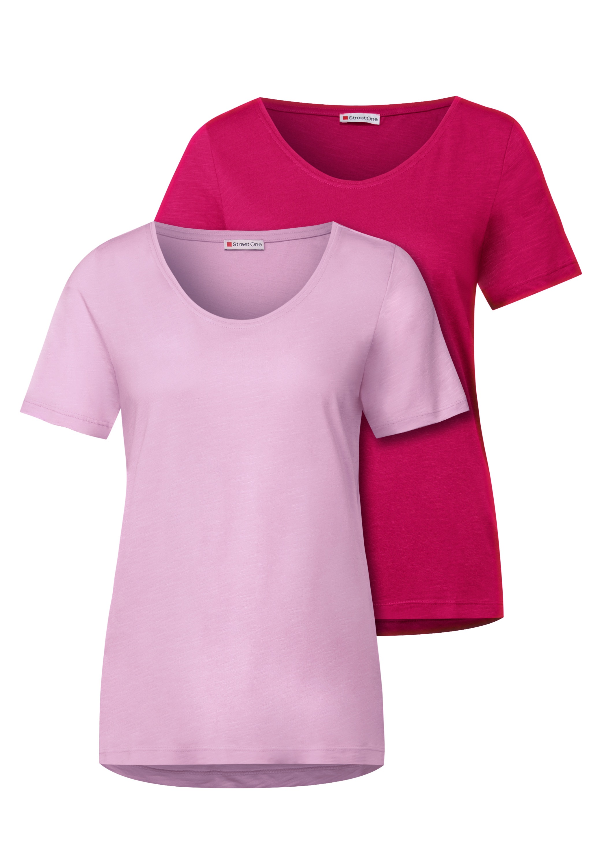 STREET ONE V-Shirt, im soften Baumwoll-Mix