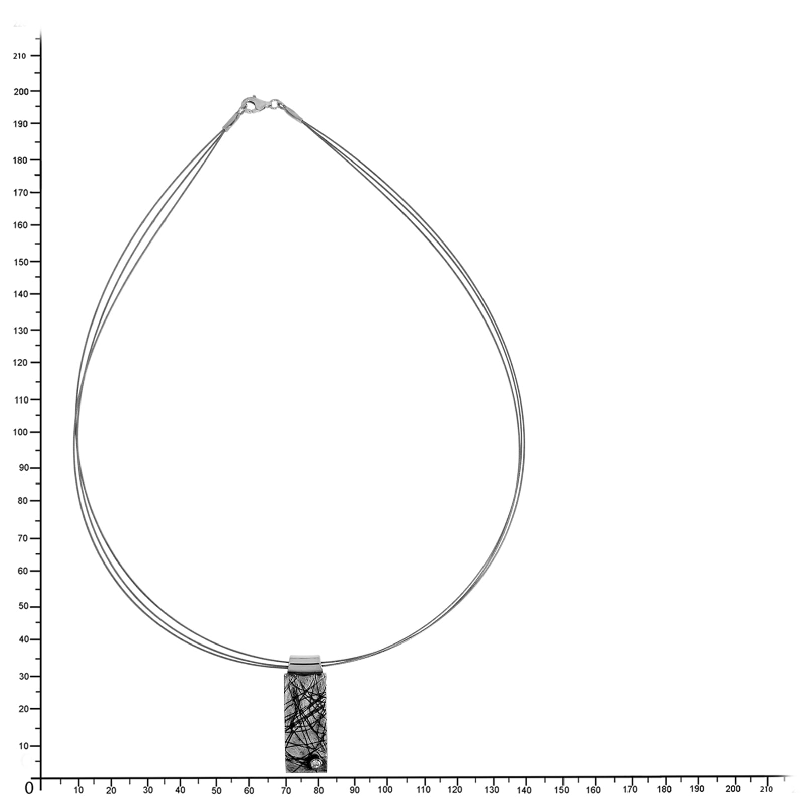 OSTSEE-SCHMUCK Kette mit Anhänger »- Reco - Sarah Vicenza 35x12 mm - Silber 925/000 - Zirkonia«