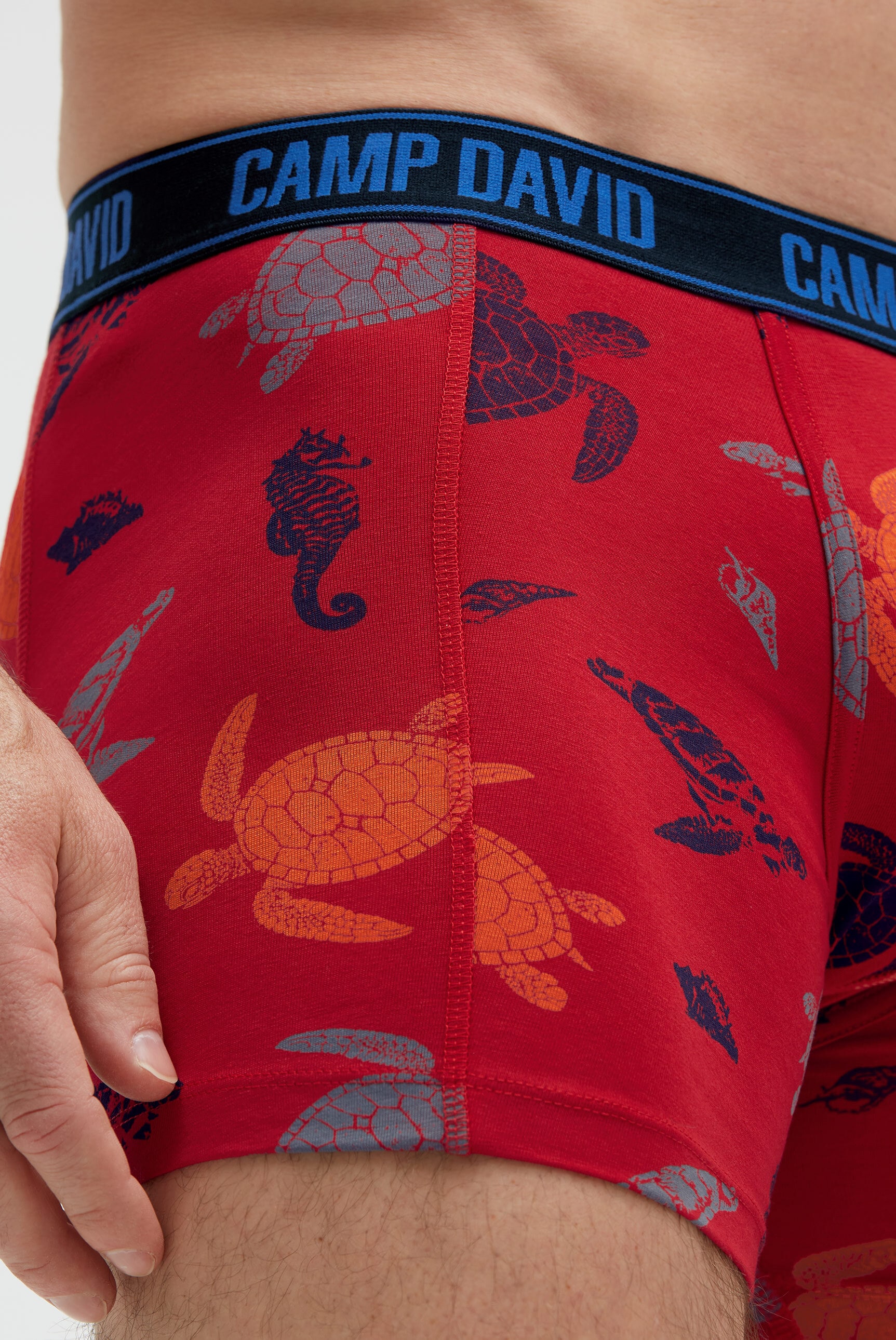 CAMP DAVID Boxershorts »Set:« 2 Stk. mit All Over Print
