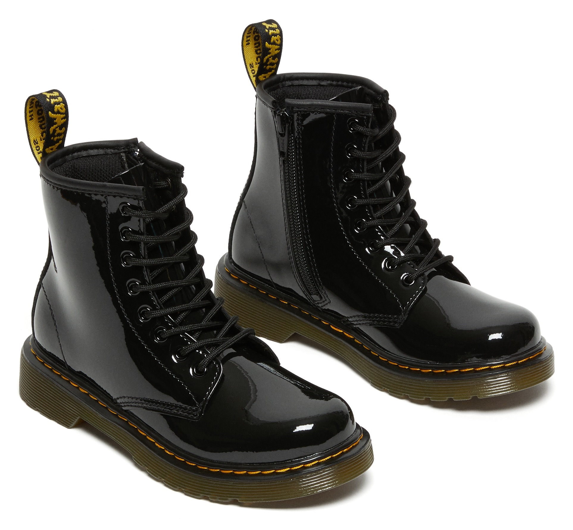 Thumbnail - DR. MARTENS Schnürboots "Junior 1460 8-Loch Lacklederstiefel", Lackstiefel, Kinderstiefel, Freizeitschuh mit Reißverschl...