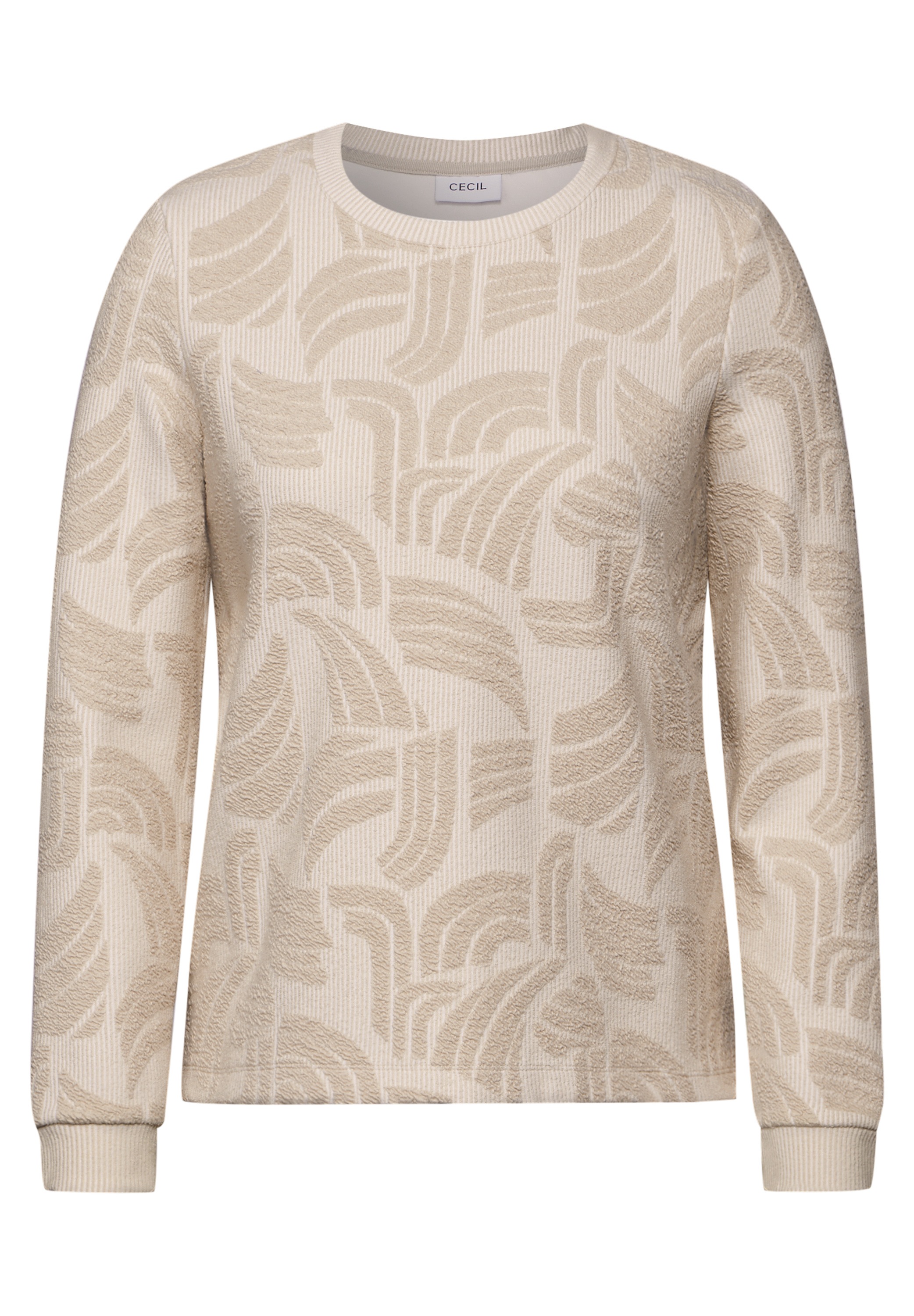 Cecil Langarmshirt, mit grafischem Muster