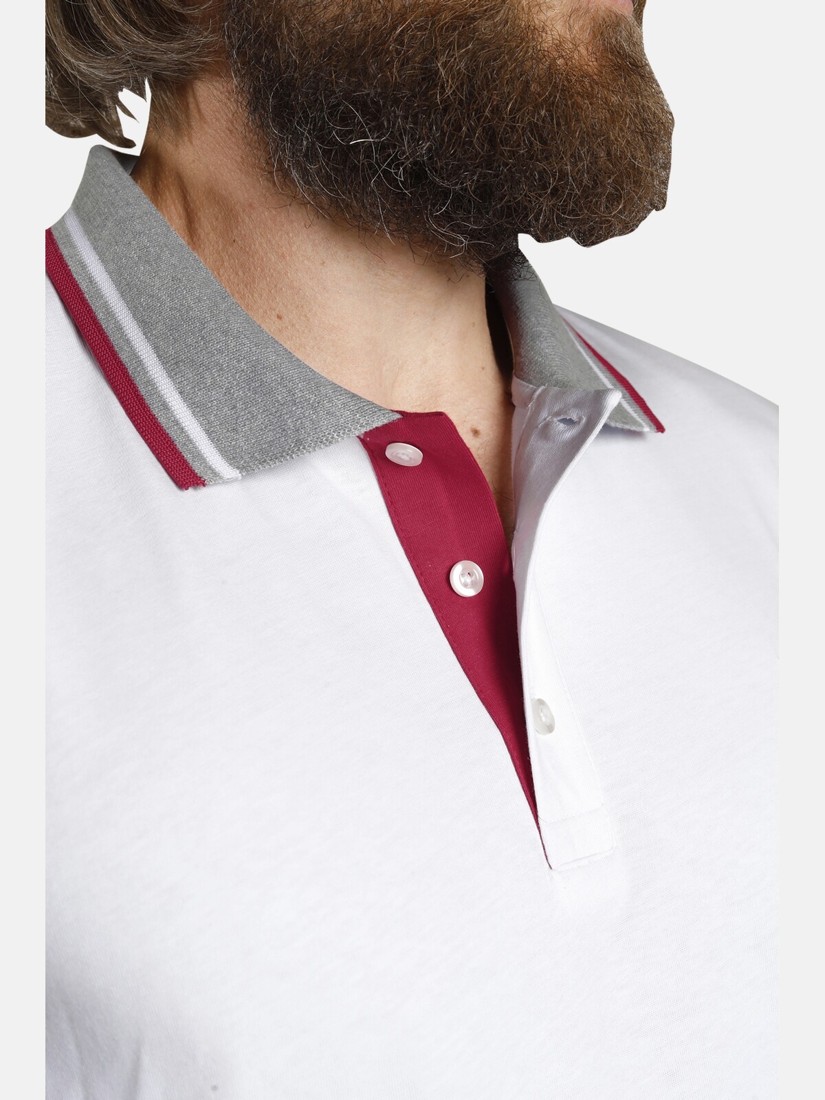 Jan Vanderstorm Poloshirt »Doppelpack Poloshirt JOHAN«, (2 tlg.), in zwei Designs (2er-Pack)