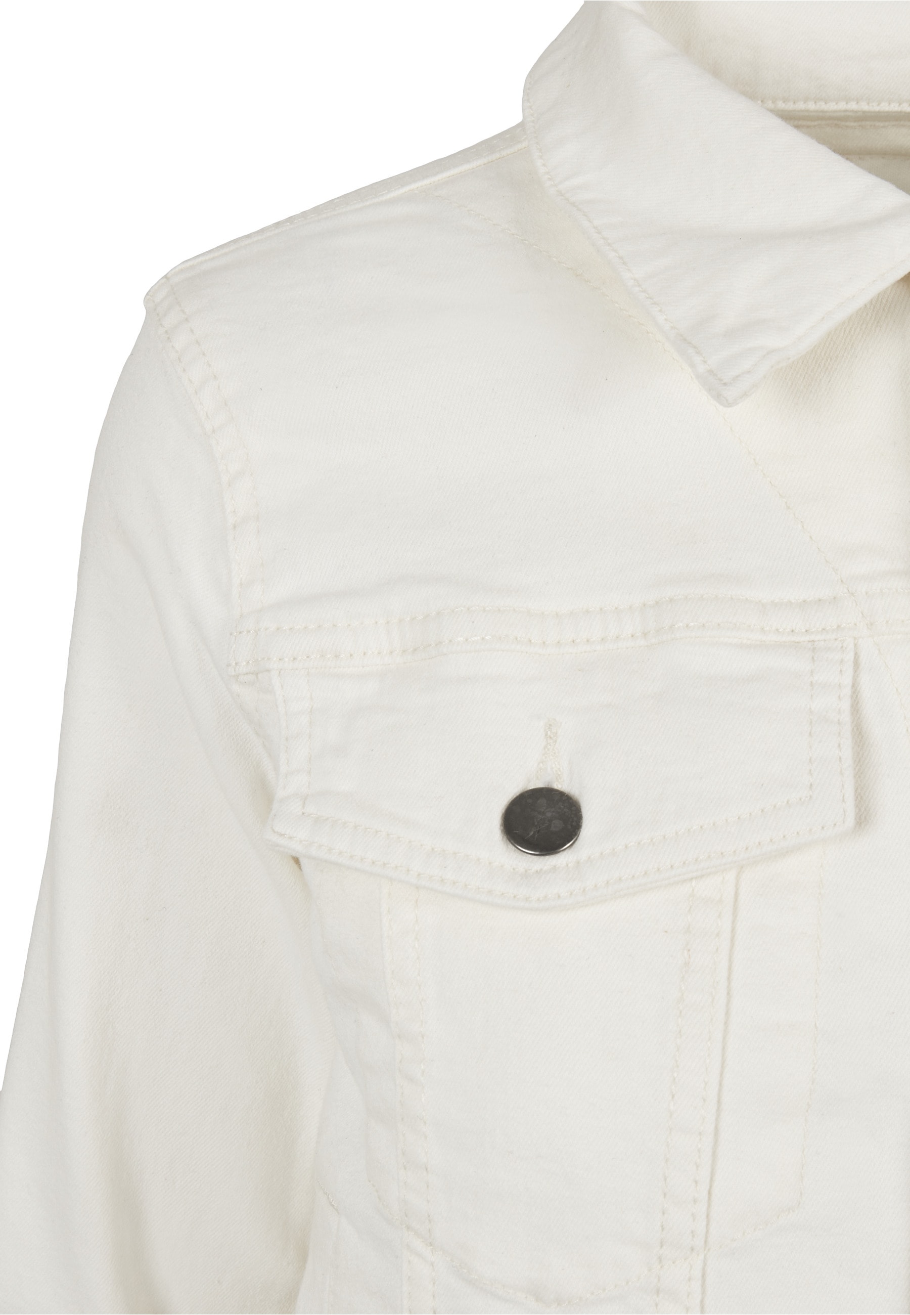 URBAN CLASSICS Jeansjacke »Urban Classics Damen Ladies Organic Denim Jacket« 1 Stk. tlg. ohne Kapuze