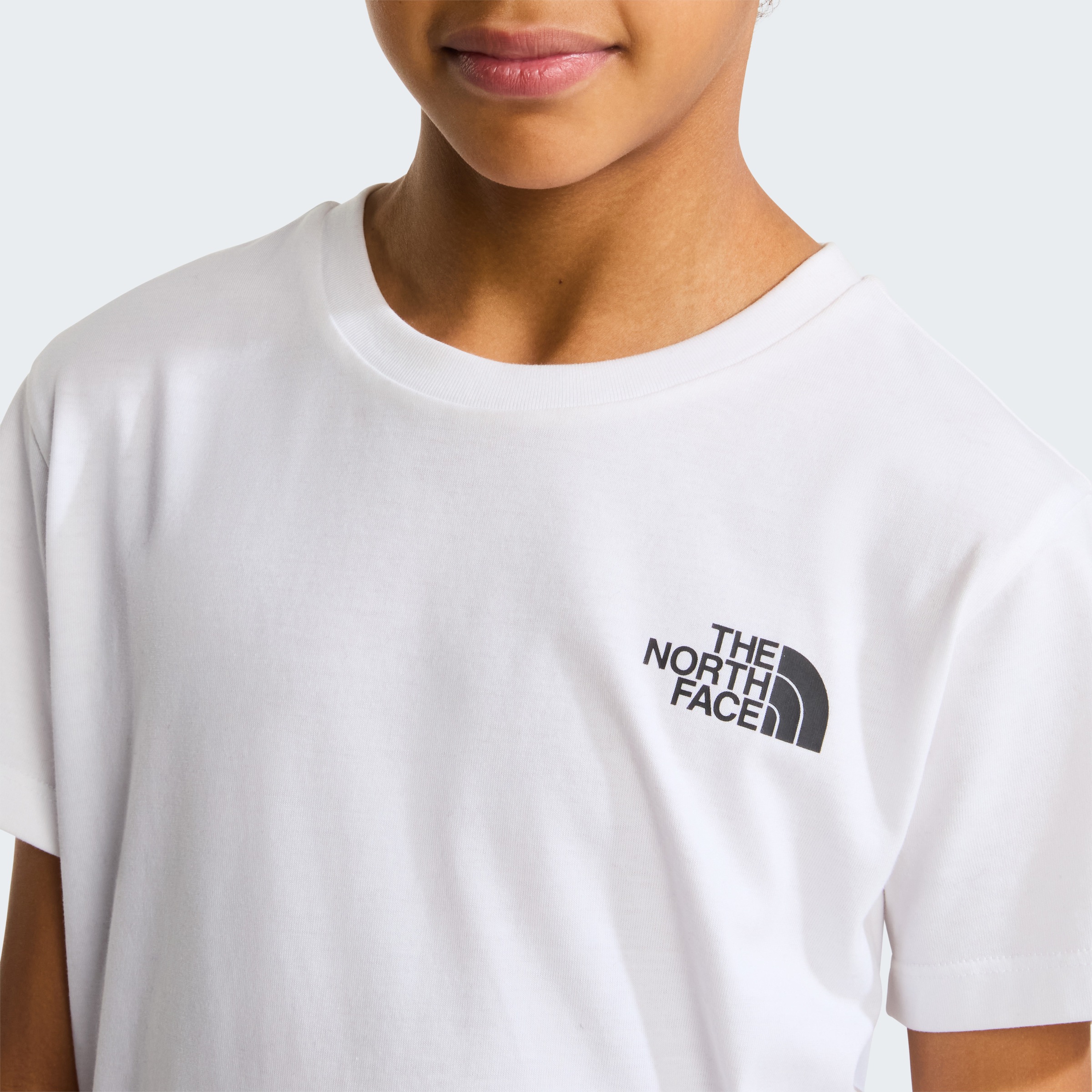 The North Face T-Shirt »TEEN SIMPLE DOME REGULAR SS TEE« für Jugendliche, sportlicher Stil, Kurzarm, mit Rundhalsausschnitt