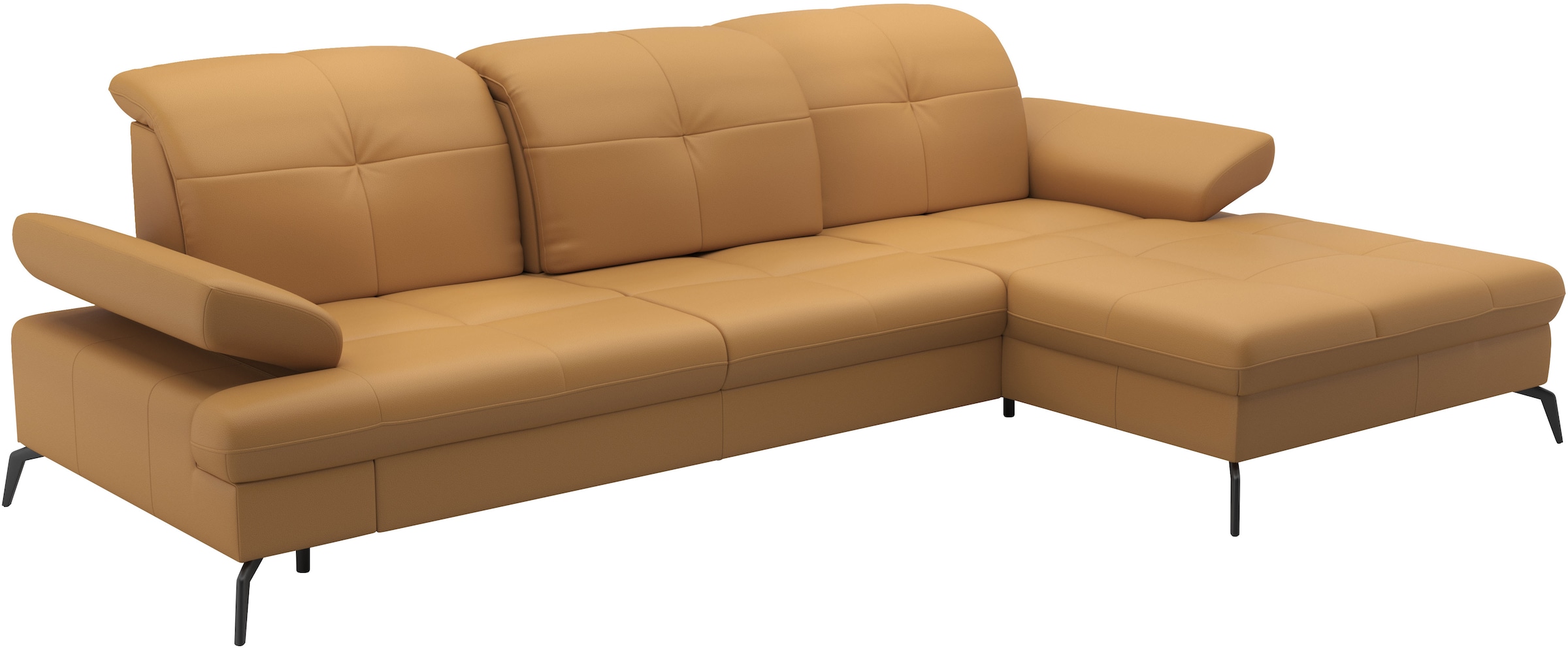 sit&more Ecksofa »Amica, L-Form, inkl. Sitztiefenverstellung & Armteilverstellung«, wahlweise mit Bettfunktion, Bettkasten und Kopfteilverstellung