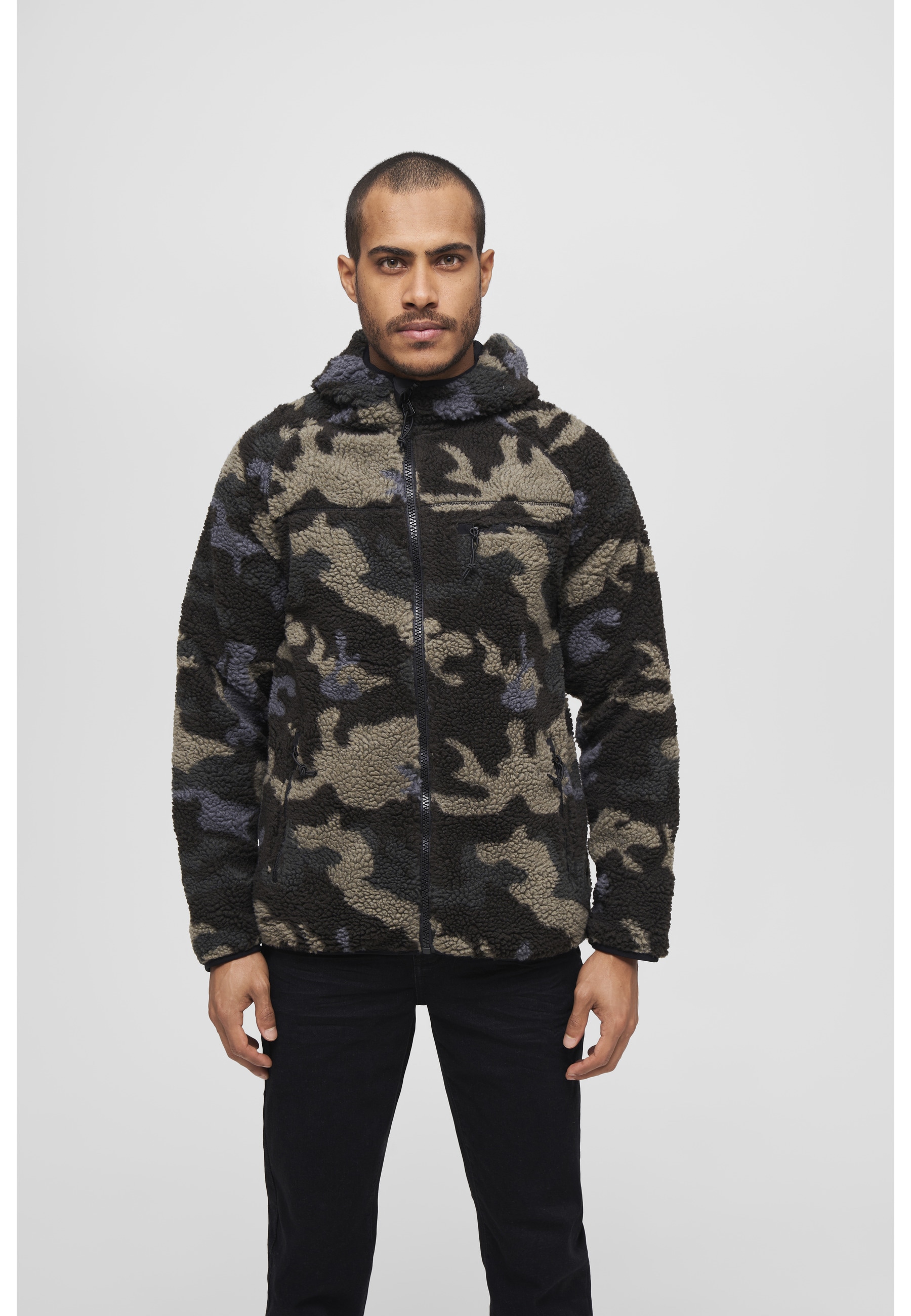 Brandit Anorak »Brandit Herren Teddyfleece Worker Jacket« 1 Stk. tlg. mit Kapuze