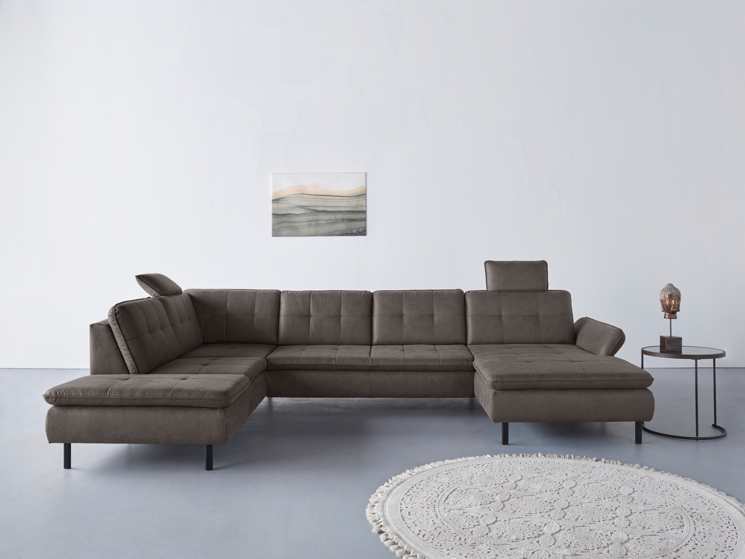 Home affaire "Birkholm U-Form" Armlehnverstellung, auch in Easy Clean Bezug günstig online kaufen