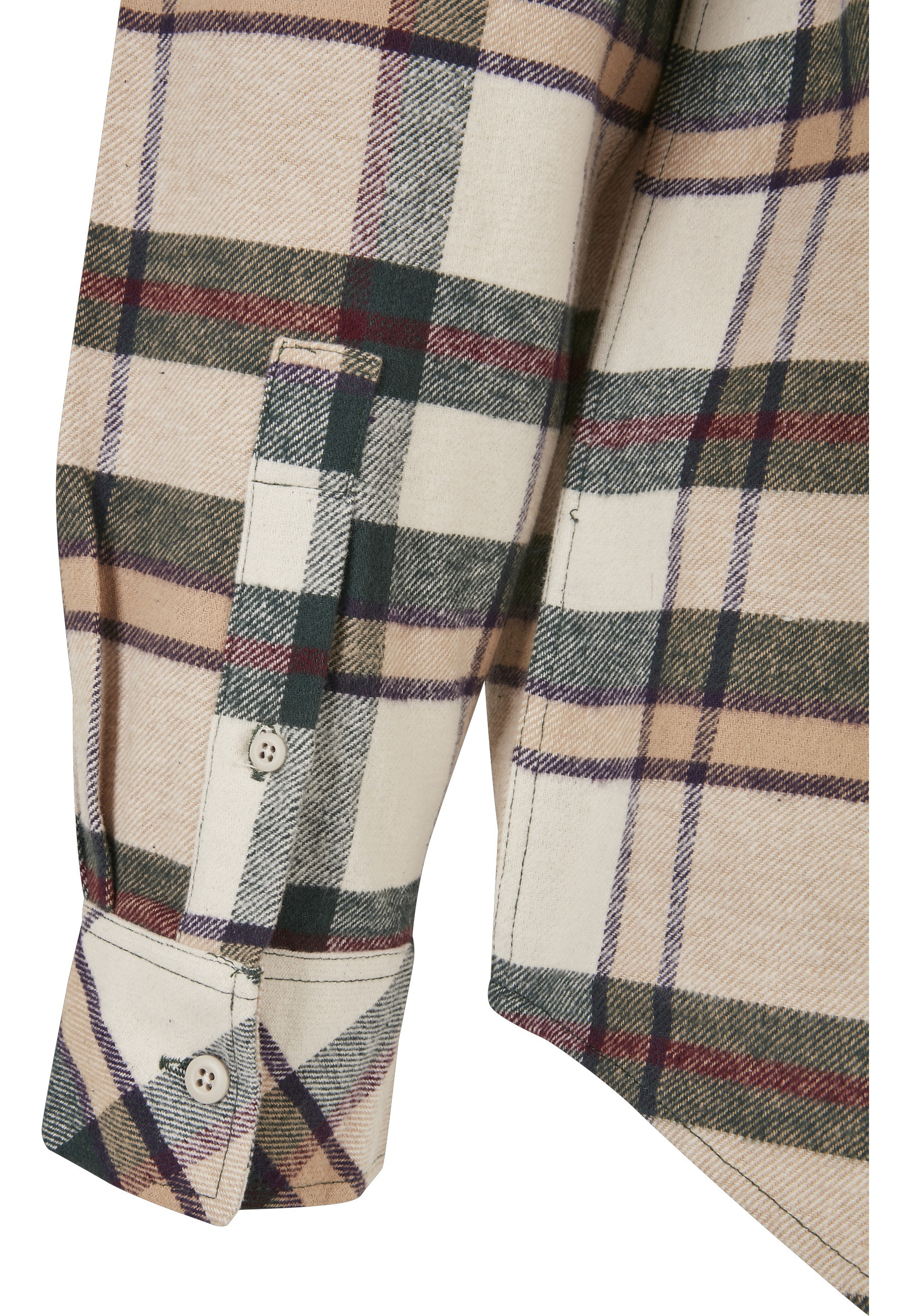 URBAN CLASSICS Langarmhemd »Urban Classics Herren Checked Mountain Shirt« 1 Stk.