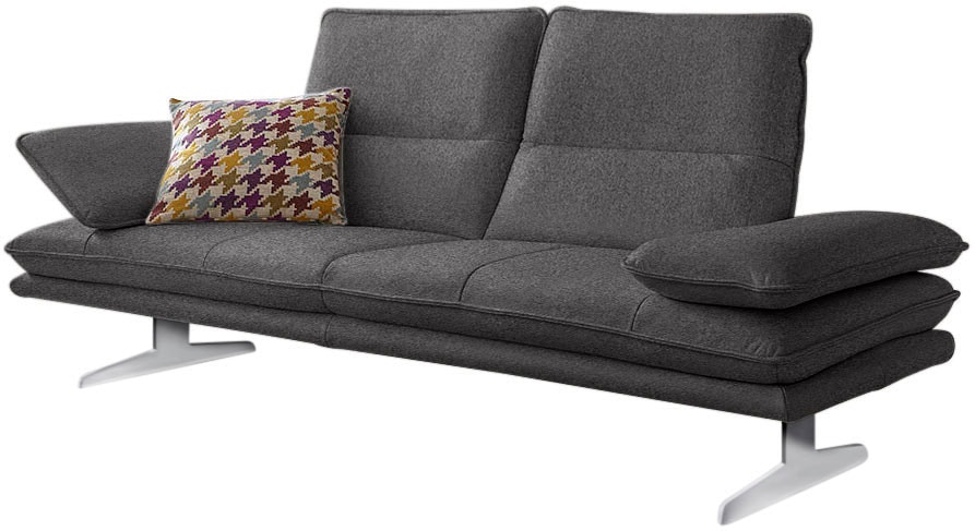 W.SCHILLIG 2,5-Sitzer "broadway Designsofa mit hohem Sitzkomfort" Sitztiefenverstellung, Kopfteil- & Seitenteilverstellung, Breite 236cm