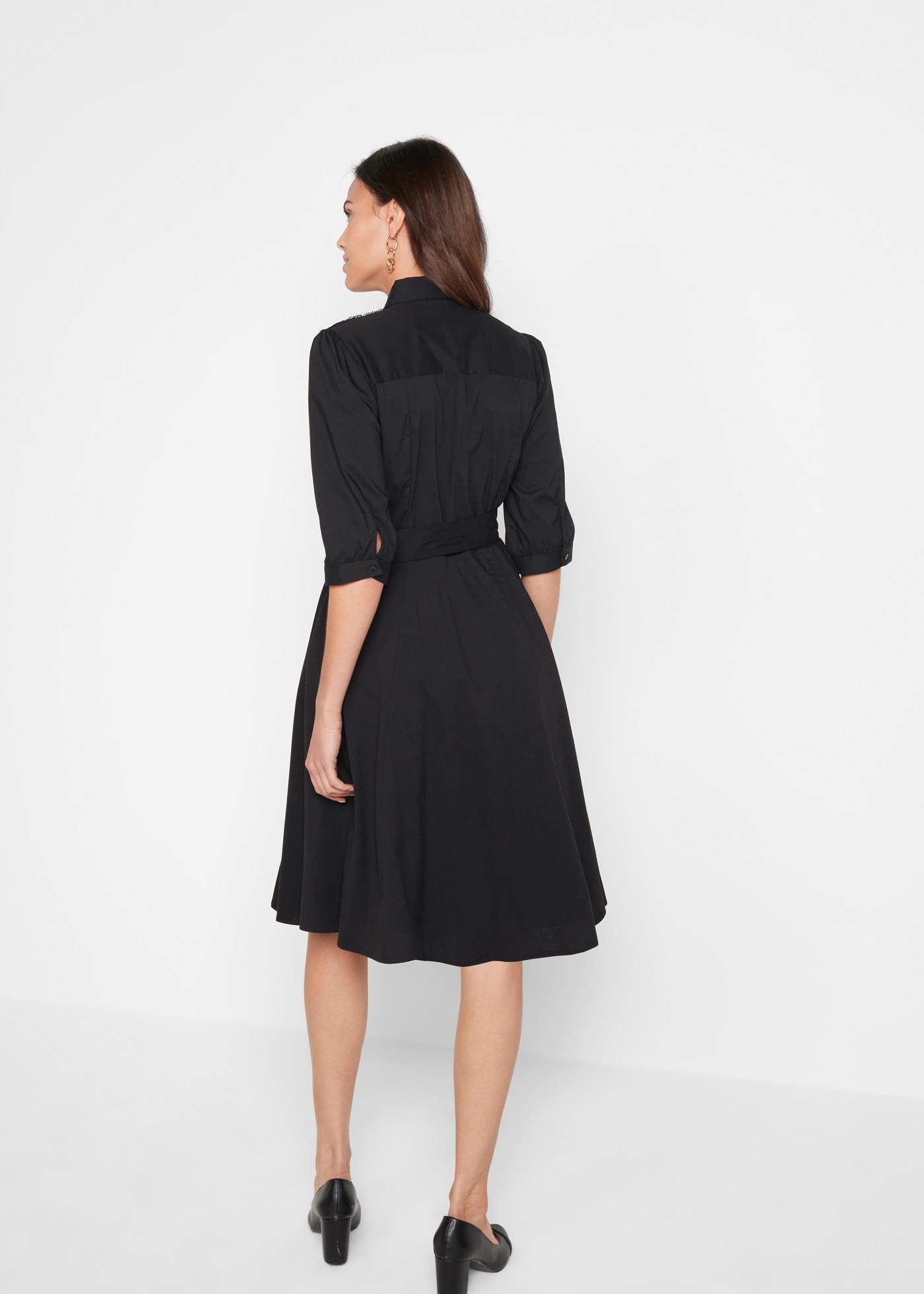 bonprix 2-in-1-Kleid Set, 2 tlg. für Businessmode, aus Baumwolle, ausgestel günstig online kaufen