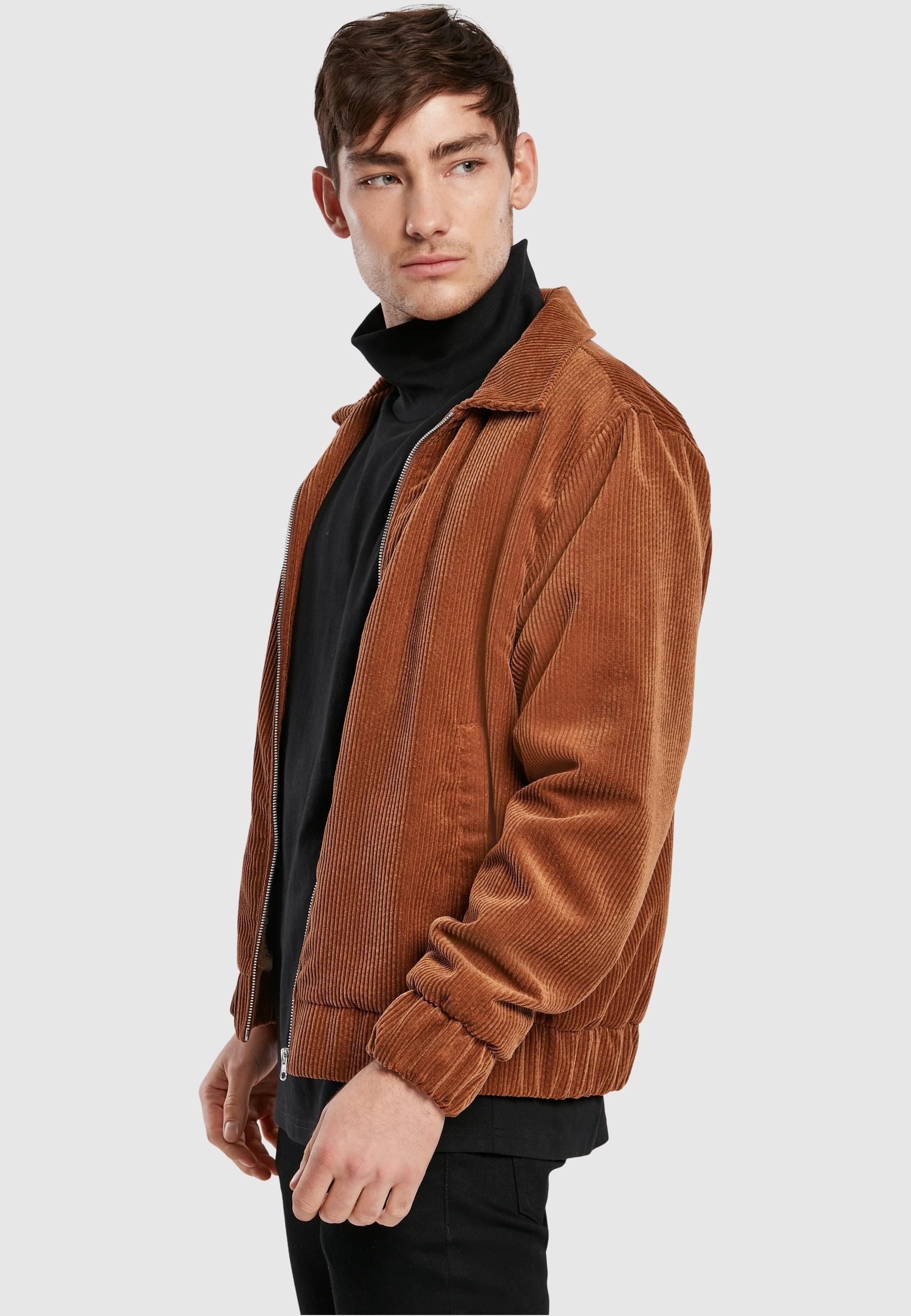 URBAN CLASSICS Allwetterjacke »Urban Classics Herren Boxy Corduroy Jacket«, (1 St.), ohne Kapuze