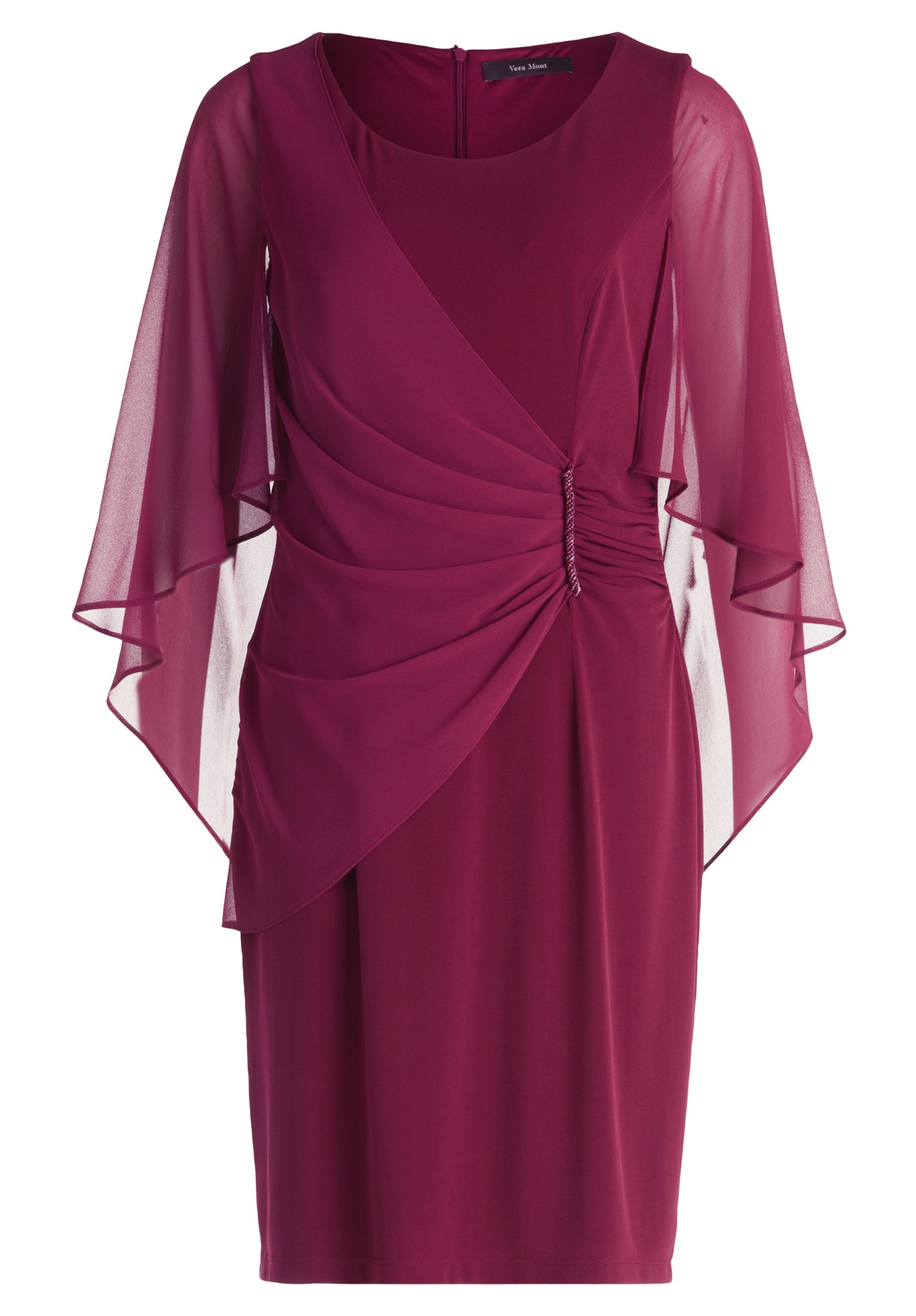 Vera Mont Cocktailkleid "Damen mit Raffung" Ohne Tasche Materialmix günstig online kaufen