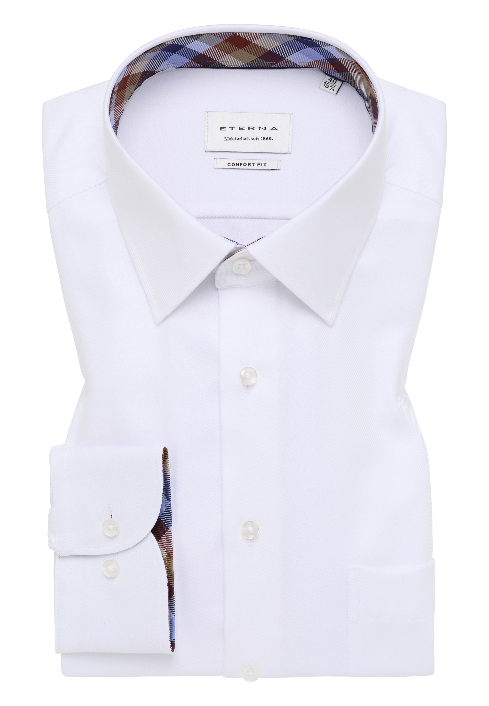 Eterna Langarmhemd »COMFORT FIT«, NON IRON (bügelfrei)