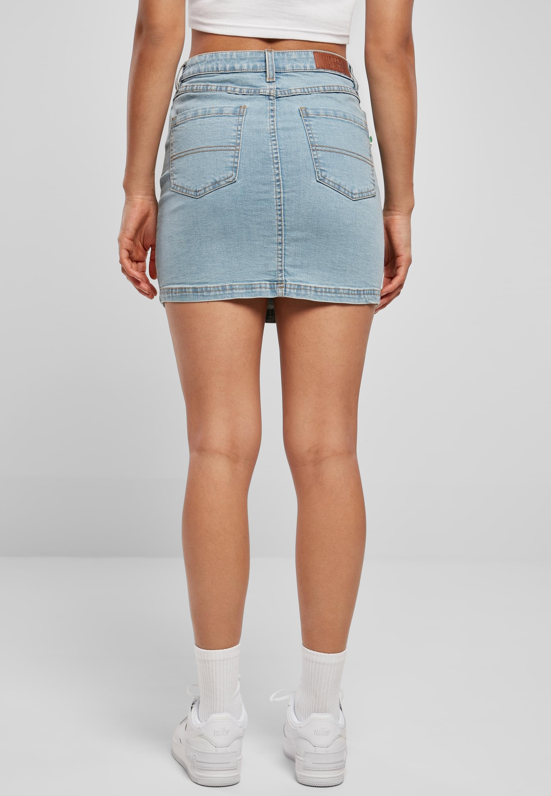 URBAN CLASSICS Jerseyrock »Urban Classics Damen Ladies Organic Stretch Denim Mini Skirt«, (1 tlg.)