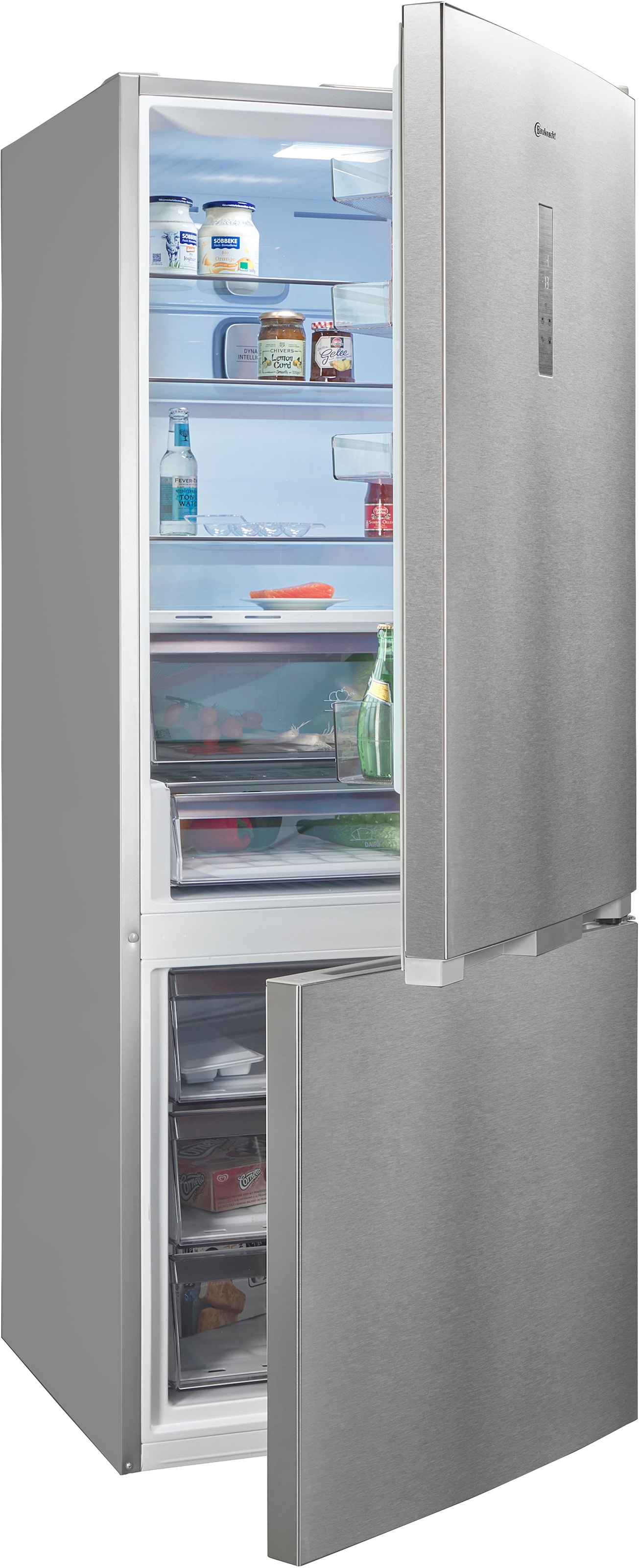 BAUKNECHT Kühl-/Gefrierkombination »BHK2 6494 X6E«, XXL Volumen mit 490 Liter, NoFrost