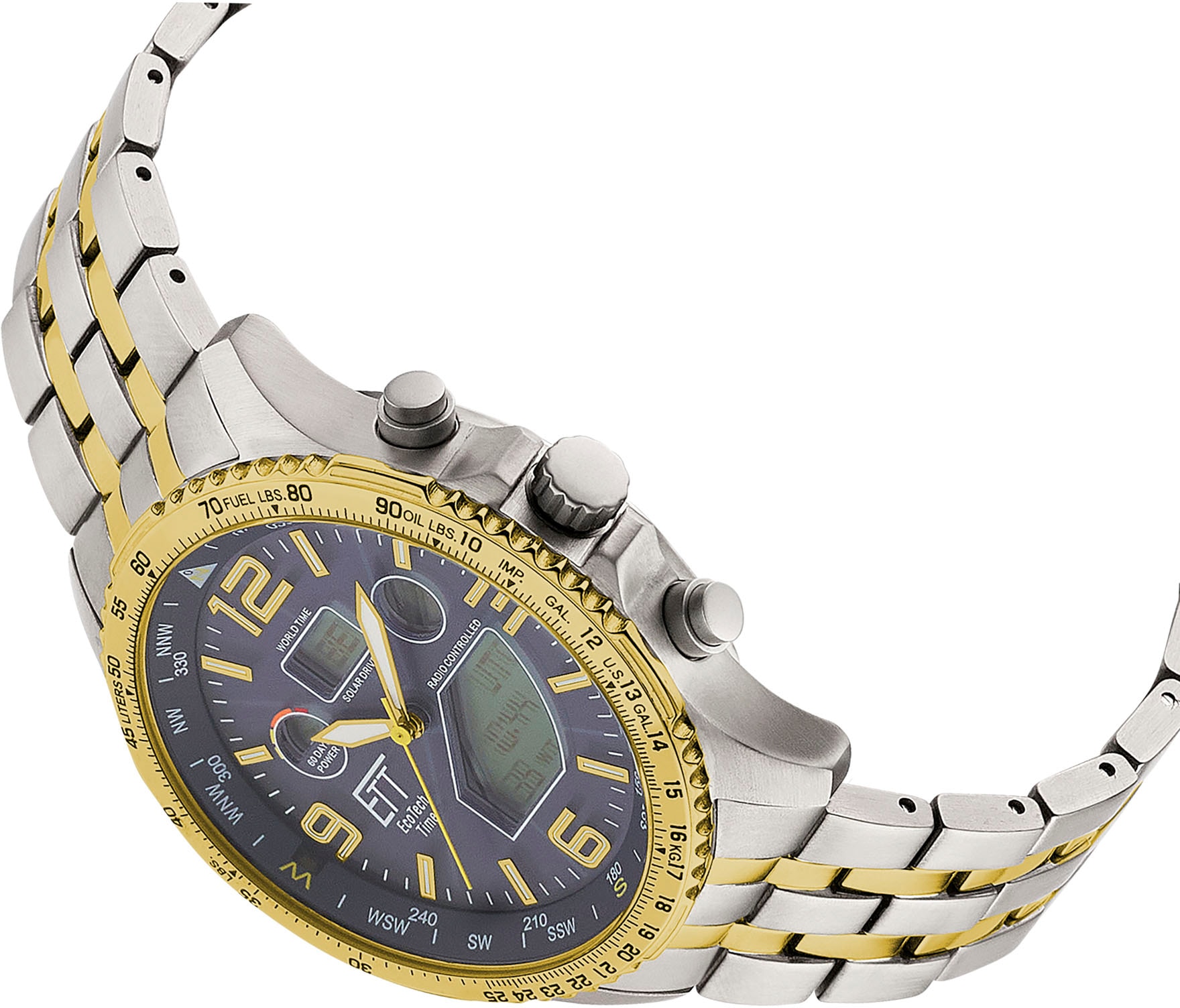 ETT Funkchronograph »Professional World Timer, EGT-11576-31M«, Solar ▷ für  | BAUR