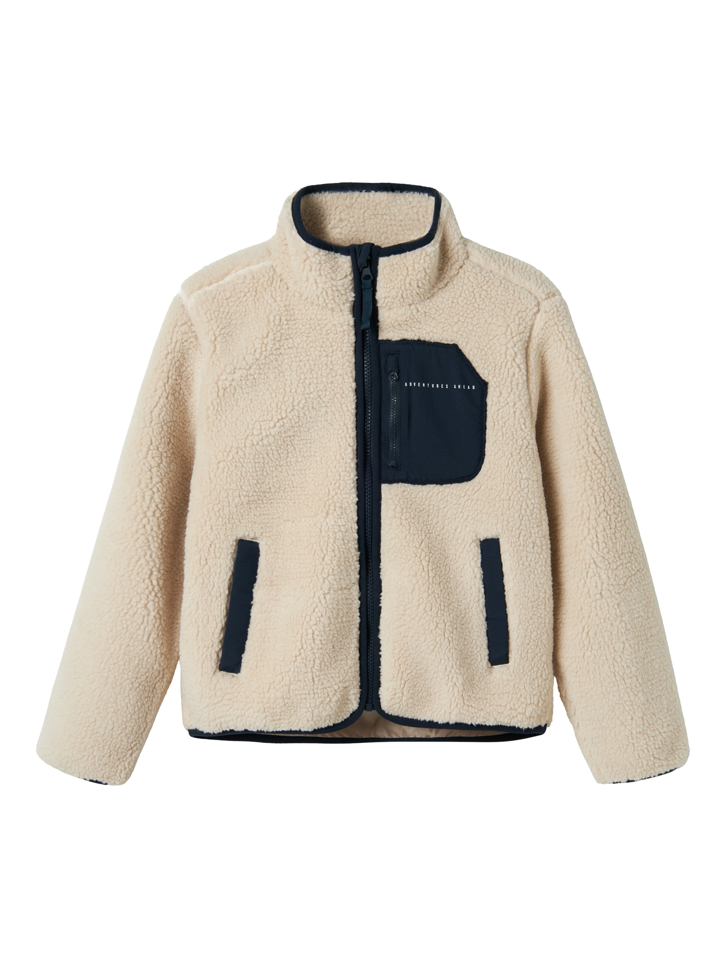 Name It Strickfleecejacke »NKNMATTIA SHERPA JACKET PB«, ohne Kapuze