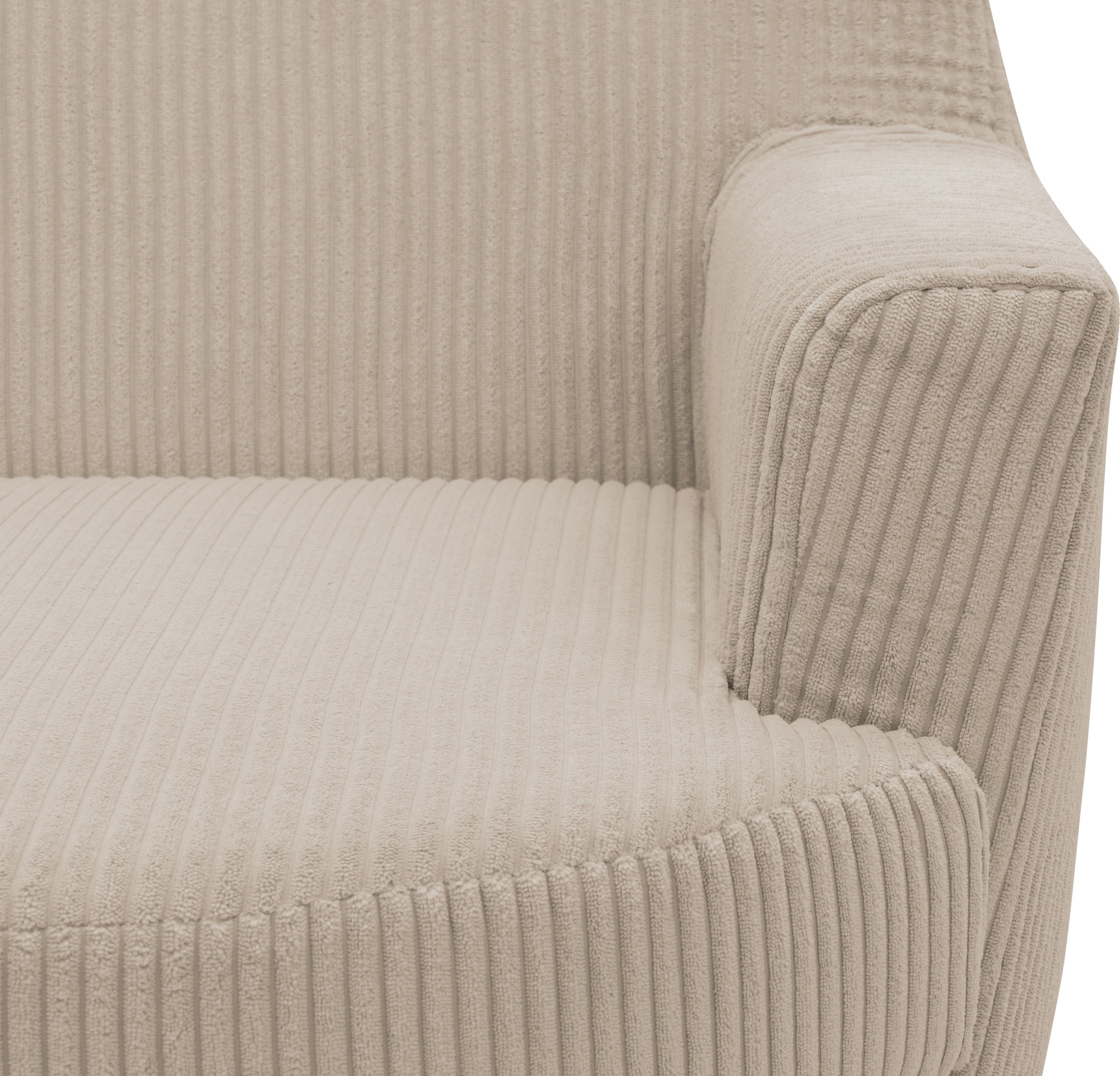 INOSIGN Drehsessel »HETTY, Drehsessel mit Wippfunktion, Lese-Sessel in Cord und Microfaser«, (1 St.), mit Federkern, auch im Set mit passendem Hocker
