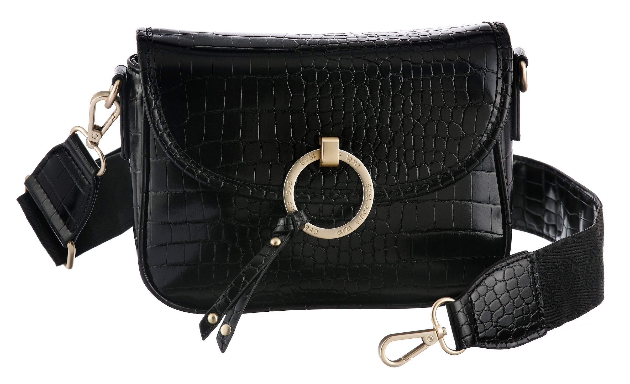 Ara Schultertasche "BELLA", Schultertasche, Abendtasche mit Kroko-Prägung günstig online kaufen
