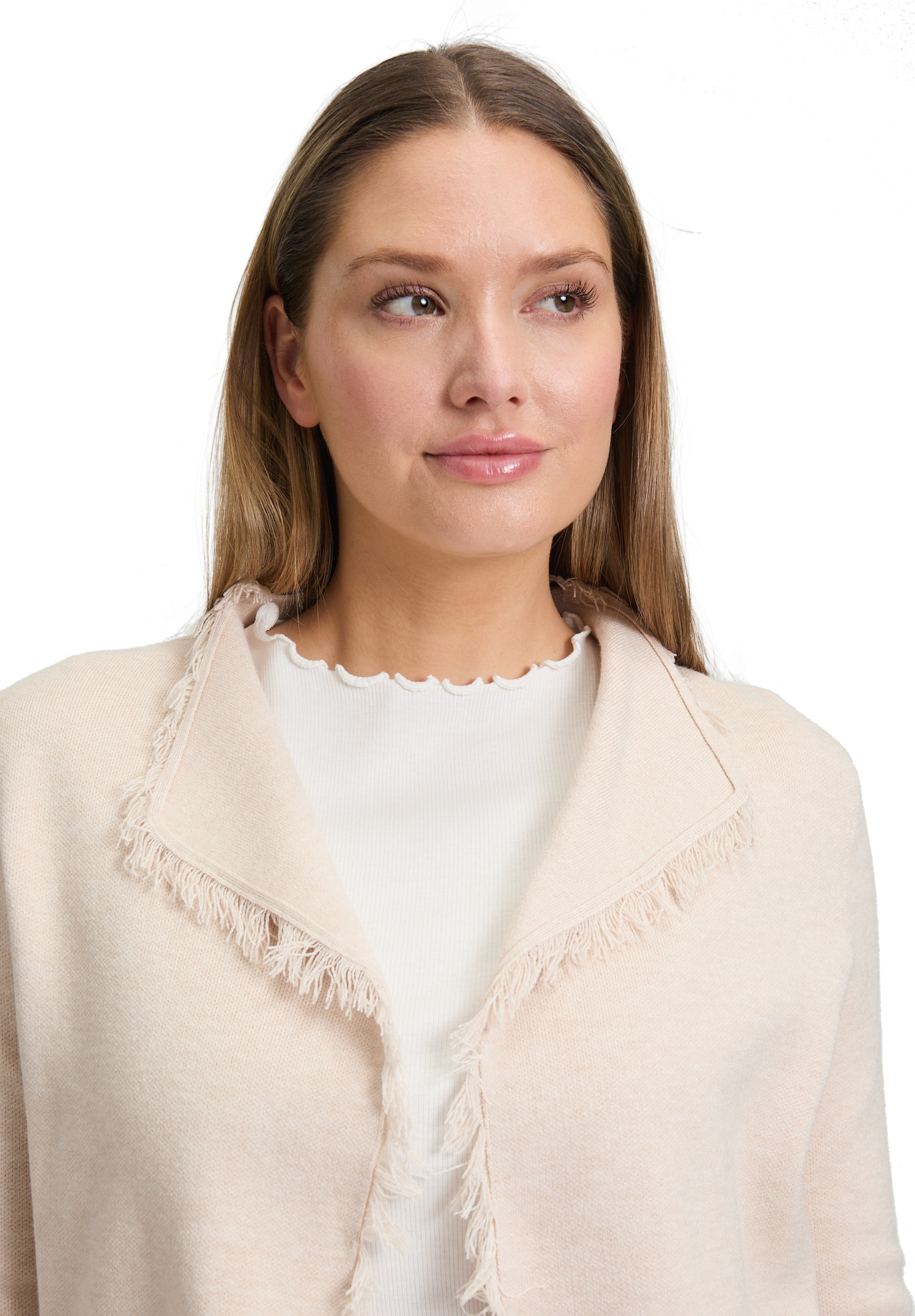 Cartoon Strickjacke »Damen mit Fransen« 1 Stk.
