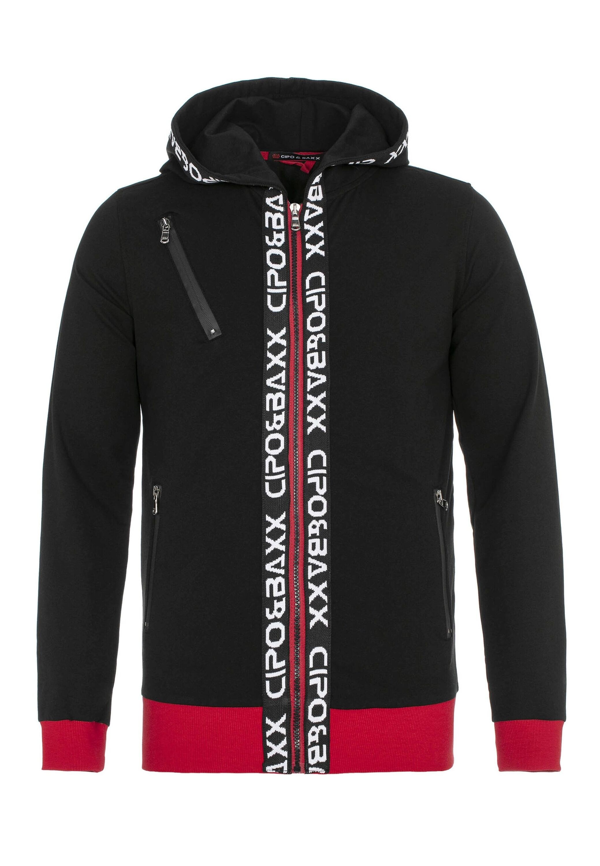 Cipo & Baxx Trainingsanzug "Trainingsanzug" 1 Stk. mit kontrastierenden Bün günstig online kaufen