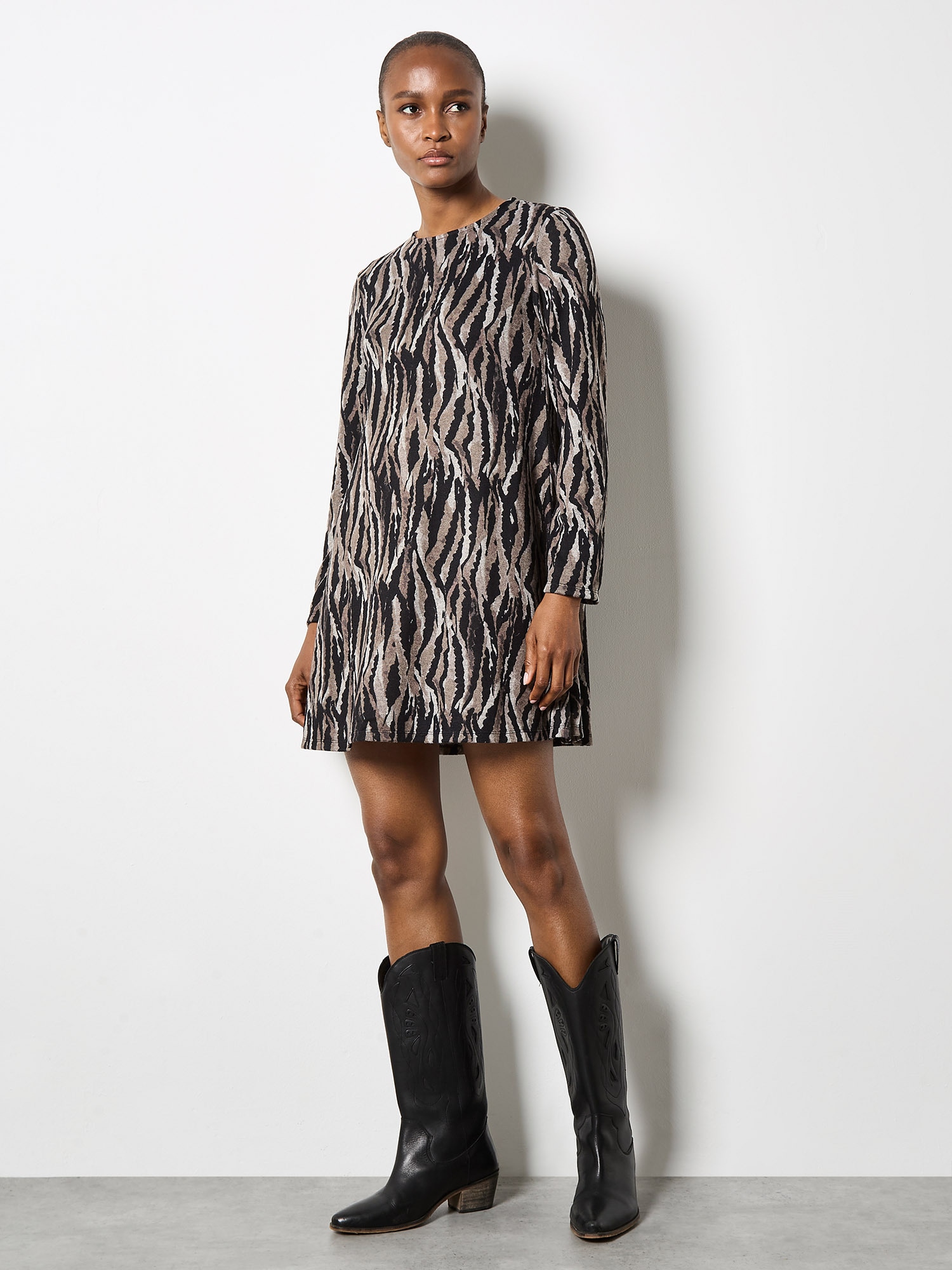 Apricot Minikleid »Minikleid« mit Zebramuster