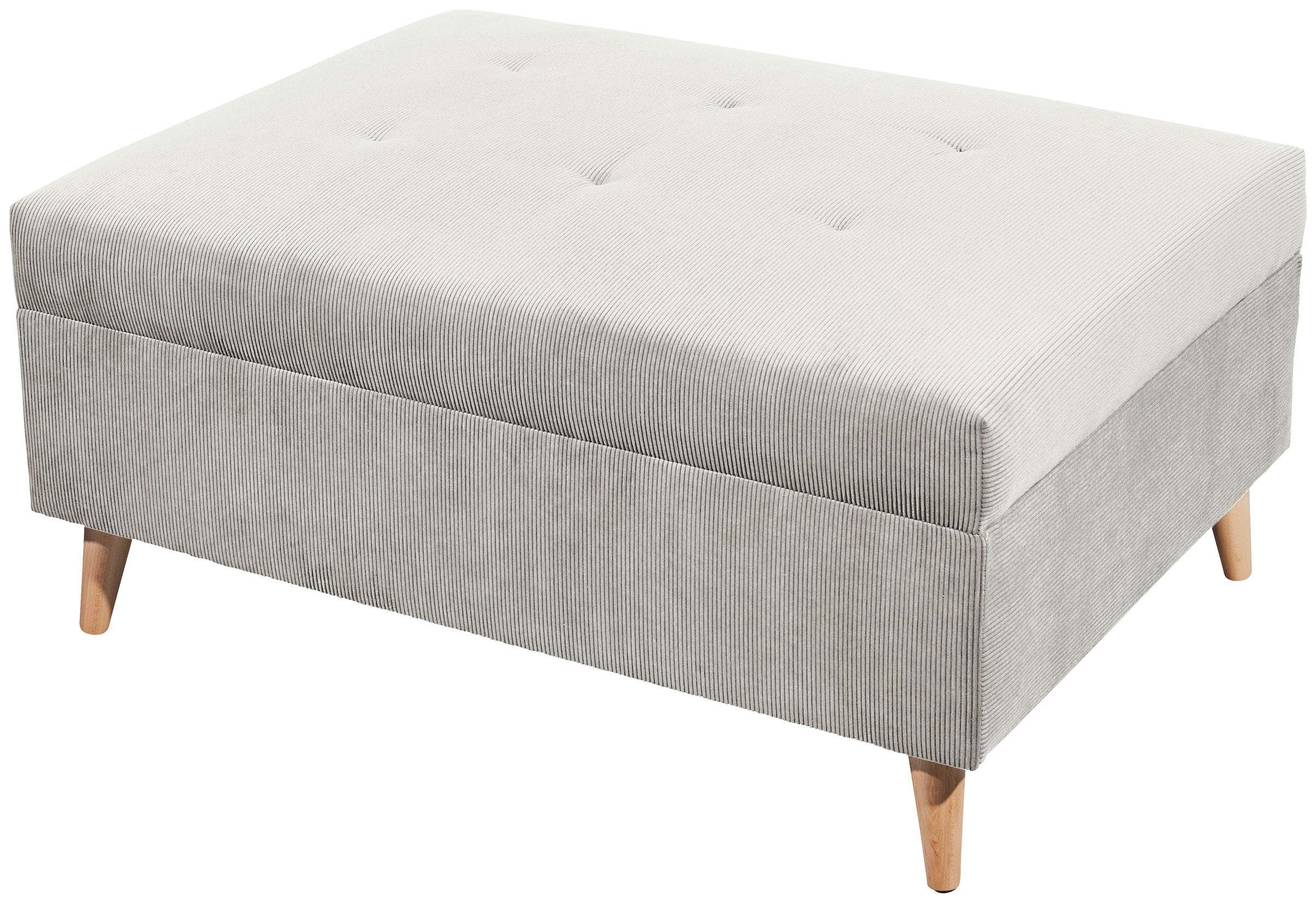 ED EXCITING DESIGN Ecksofa »Calanda L-Form«, mit Hocker, frei im Raum stellbar, Rücken- und Zierkissen