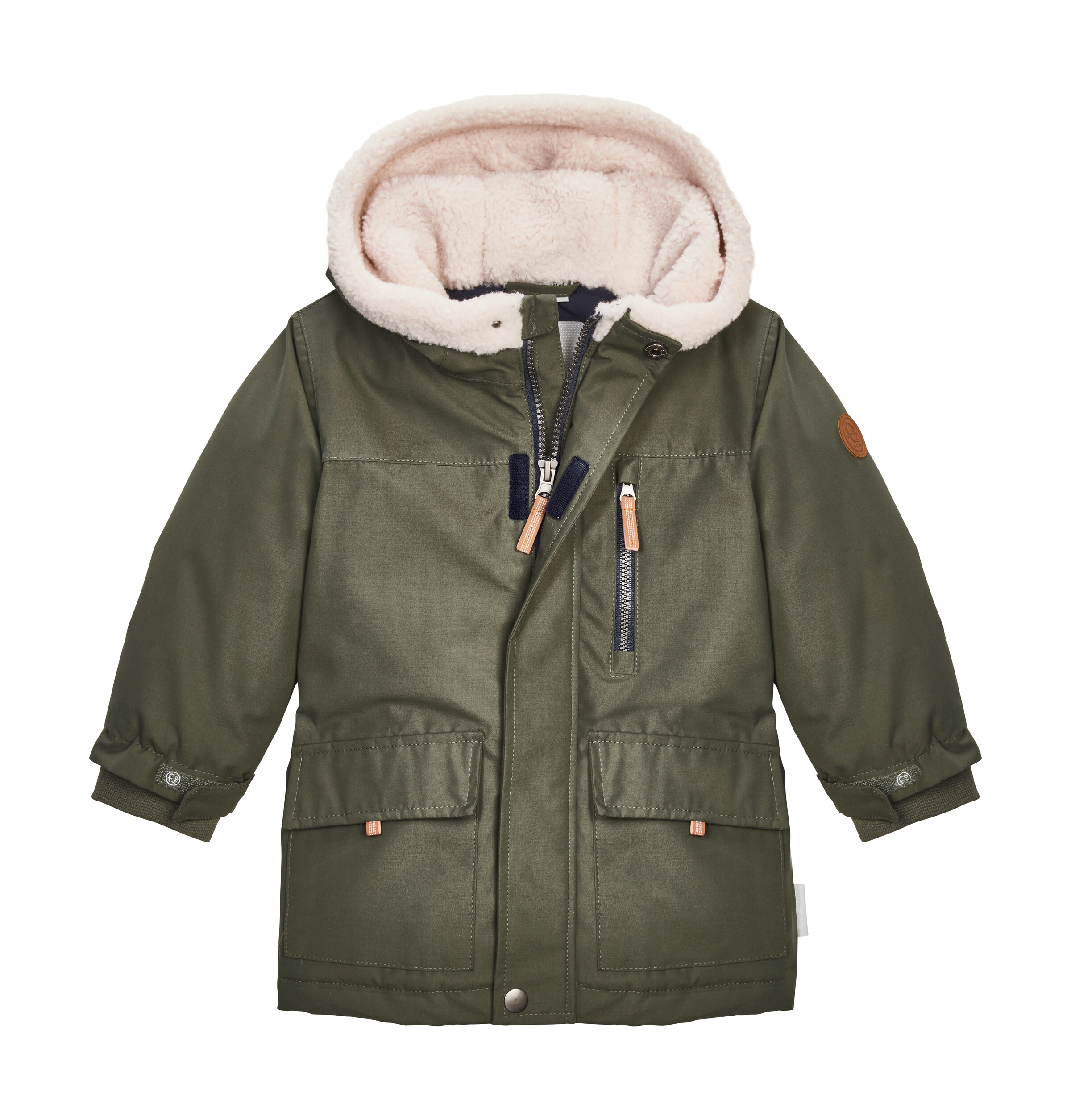 Kinder Parka "FIOW 57 MNS PRK"grün, Gr. 122, FIRST INSTINCT BY KILLTEC, Obermaterial: 88% Polyester, 12% Baumwolle;Futter: 100% Polyester;Füllung: