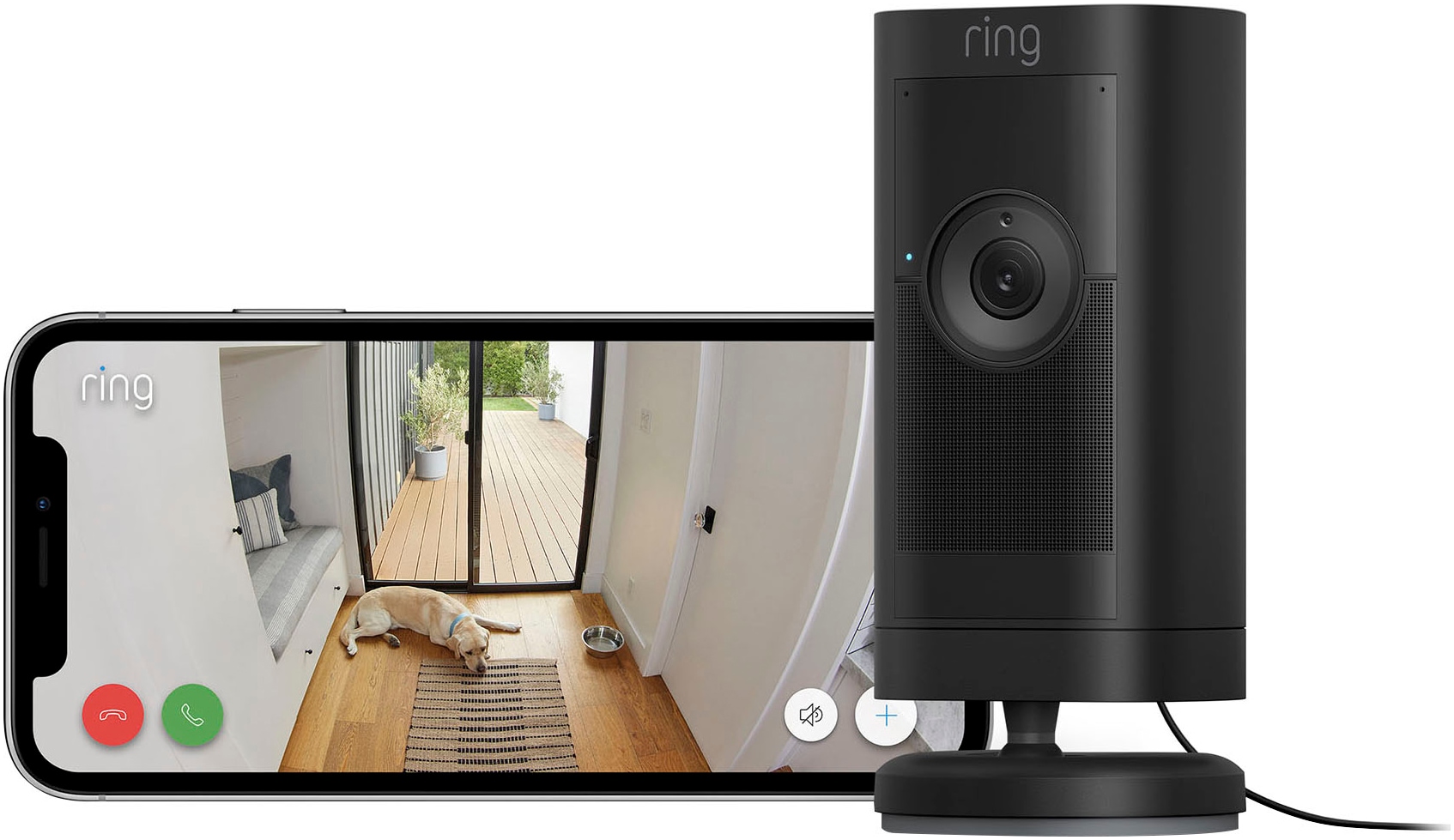 Ring Überwachungskamera »Stick Up Cam Pro Plugin«, Innenbereich-Außenbereich