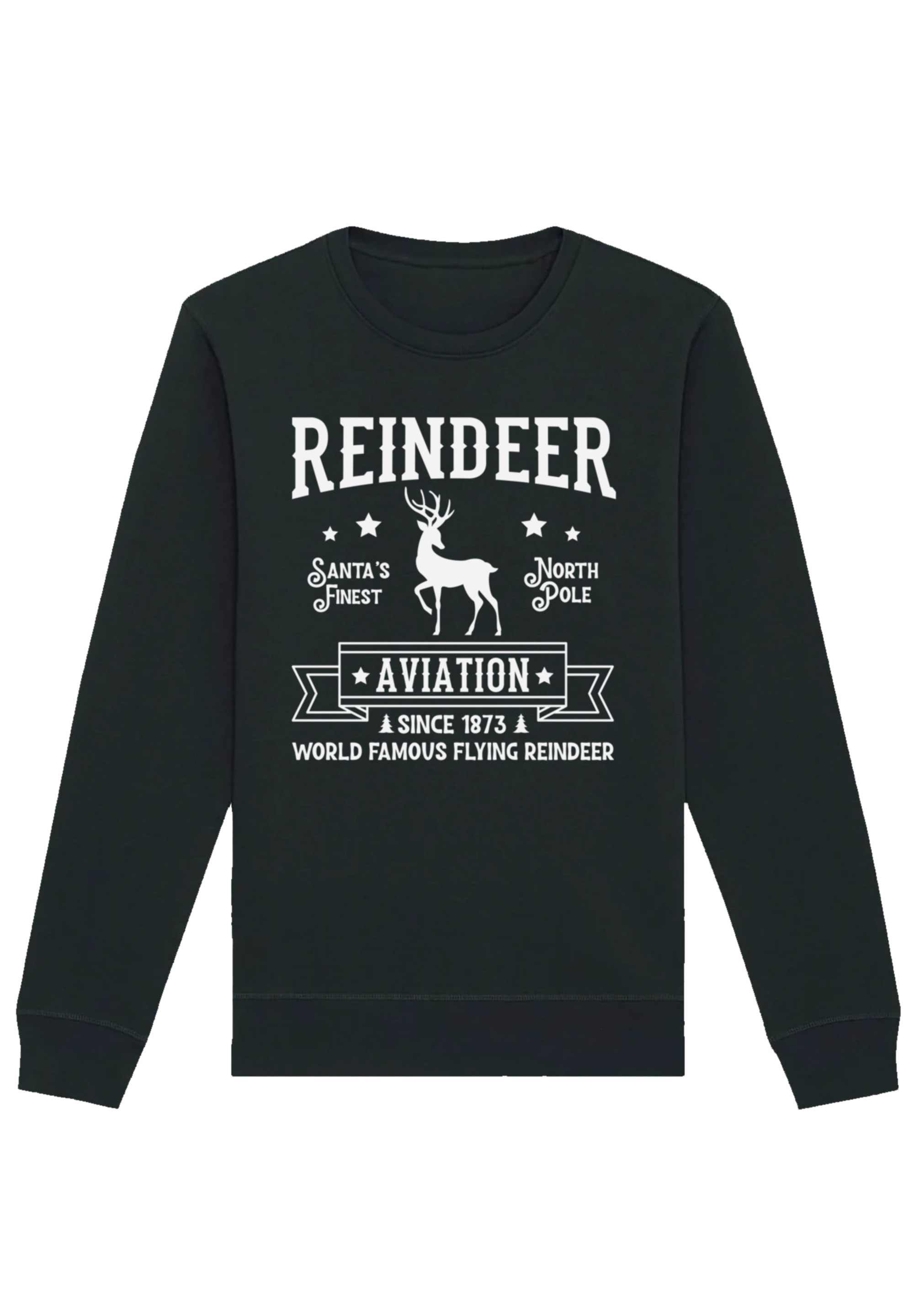 F4NT4STIC Sweatshirt »Weihnachten Reindeer Aviation Retro Sign«, Premium Qualität