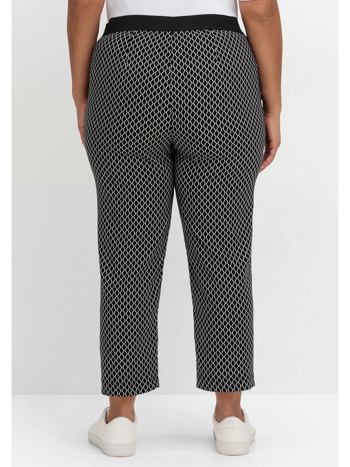 Sheego Schlupfhose "Große Größen", aus Bengalin, mit Grafikprint günstig online kaufen