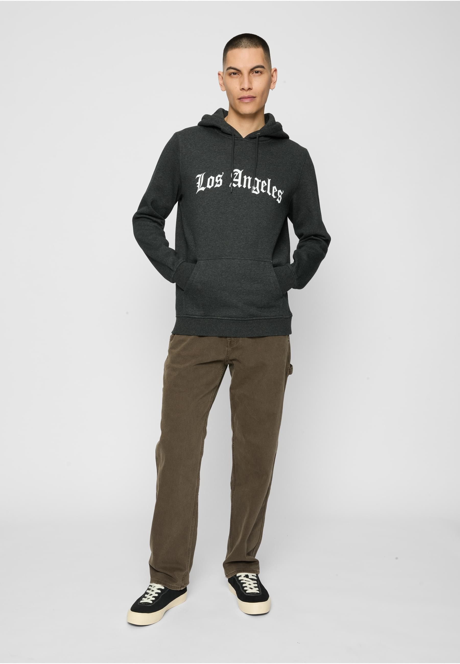 MisterTee Sweatshirt »MisterTee Herren Los Angeles Wording Hoody«, (1 tlg.)