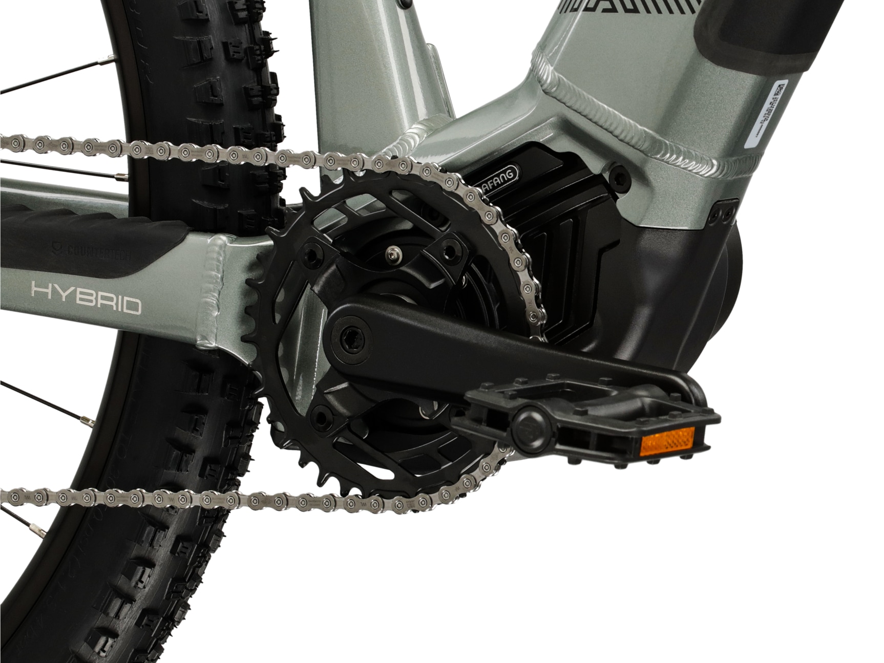 Kross »Influx Hybrid 1.0 20Ah/720Wh 29 Zoll grau 9 Gänge 2026« 9 Gang Shimano CUES U4000 Schaltwerk Kettenschaltung Mittelmotor 250 W