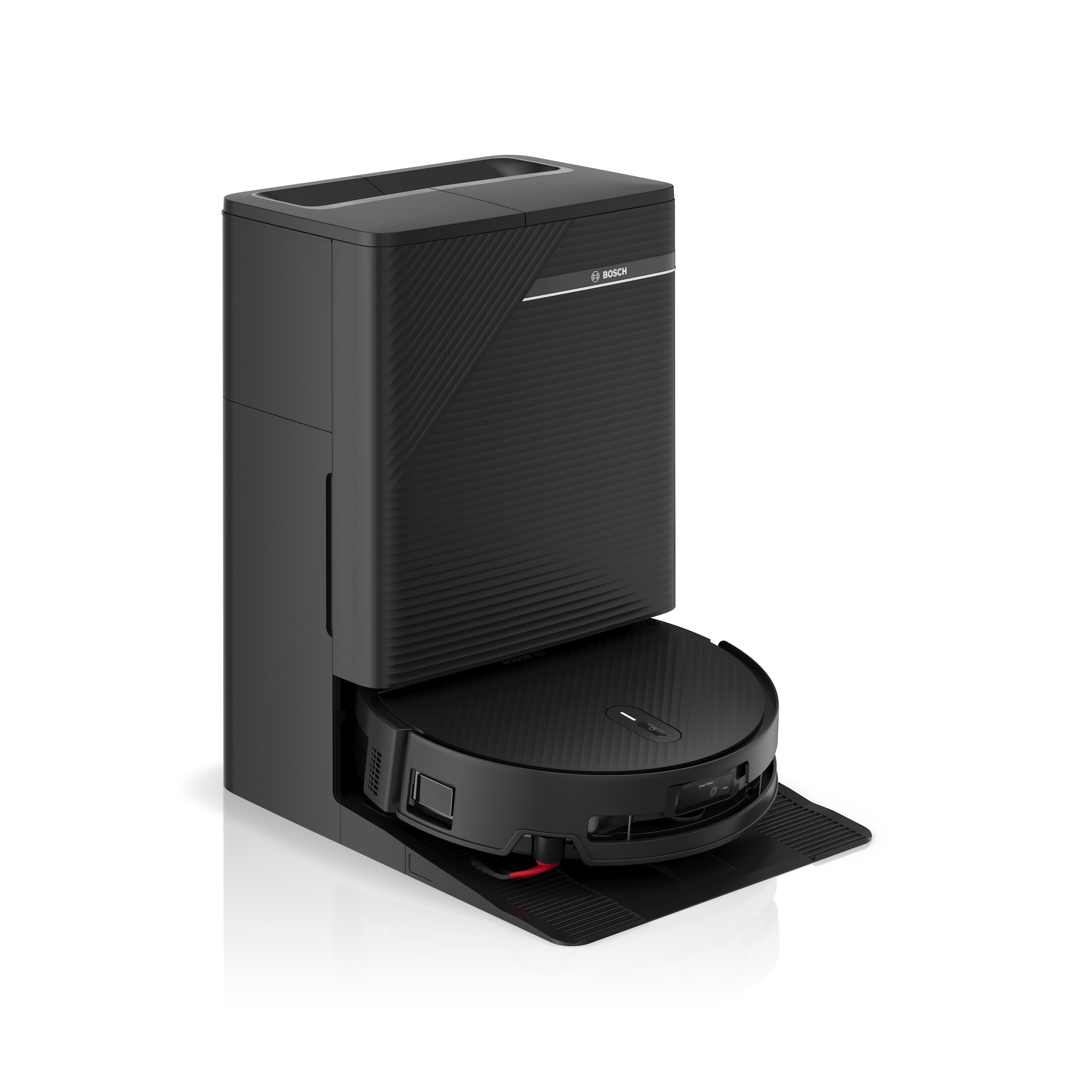 BOSCH Saugroboter »mit Wischfunktion Spotless 2 Advanced BCR2S2BX/BCR2S2WX« ausfahrbare Wischrolle, 27.000 Pa Saugkraft, smarte Fleckenentfernung
